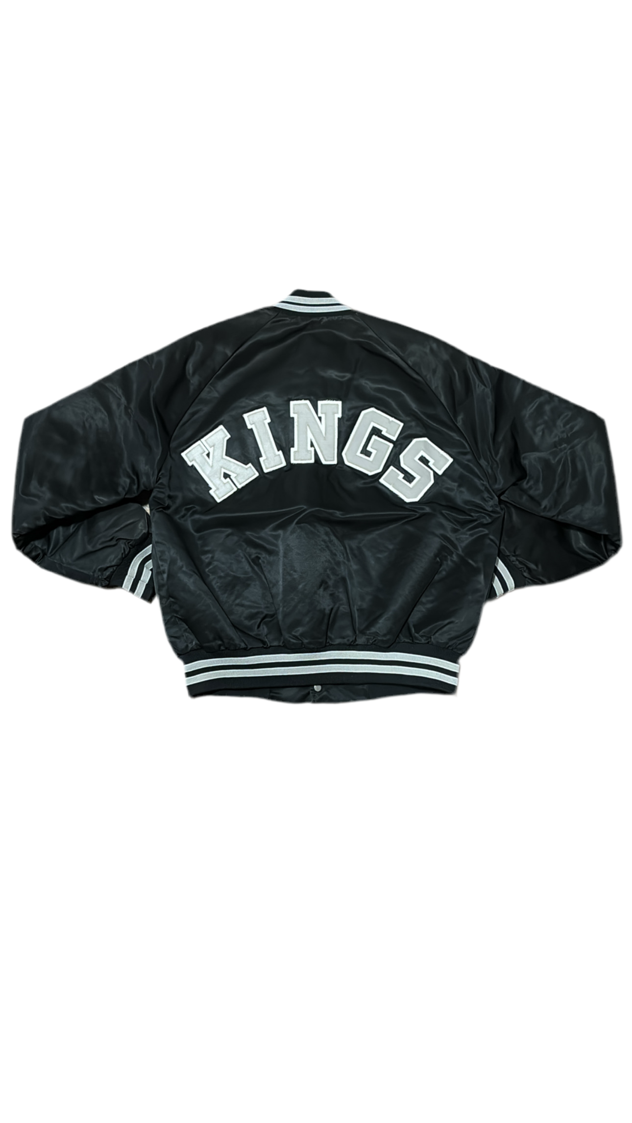 Los Angeles Kings Back Script - Chalk Line Varsity Satin