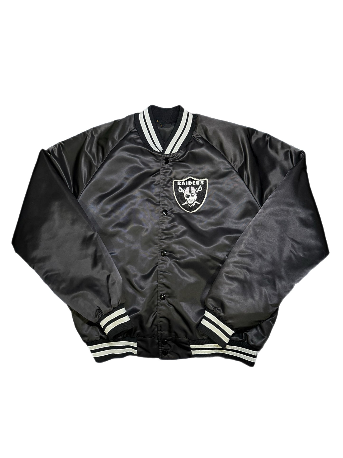 Los Angeles Raiders Back Script - Chalkline Varsity Satin