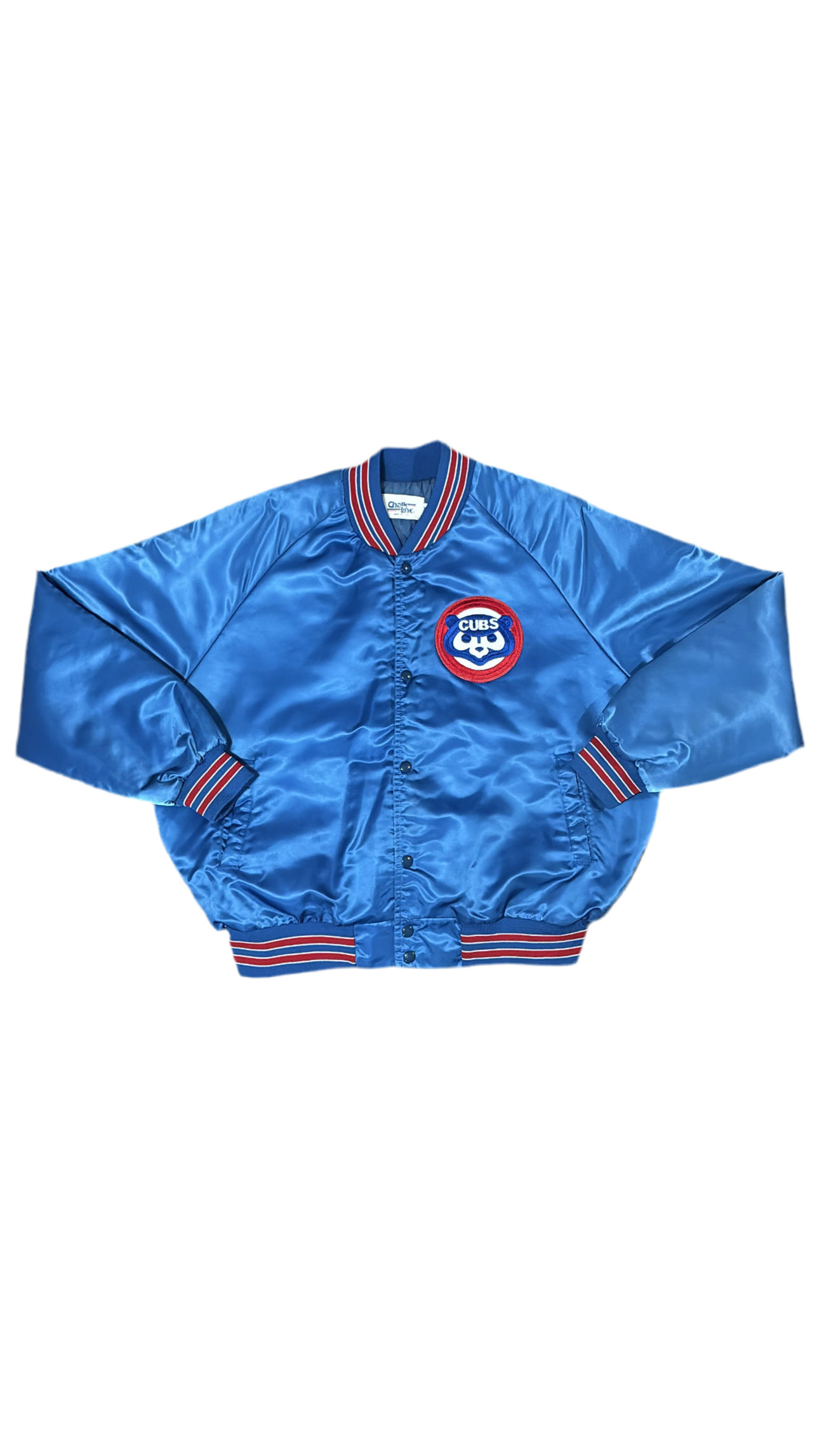 Chicago Cubs Back Script- Chalkline Varsity Satin