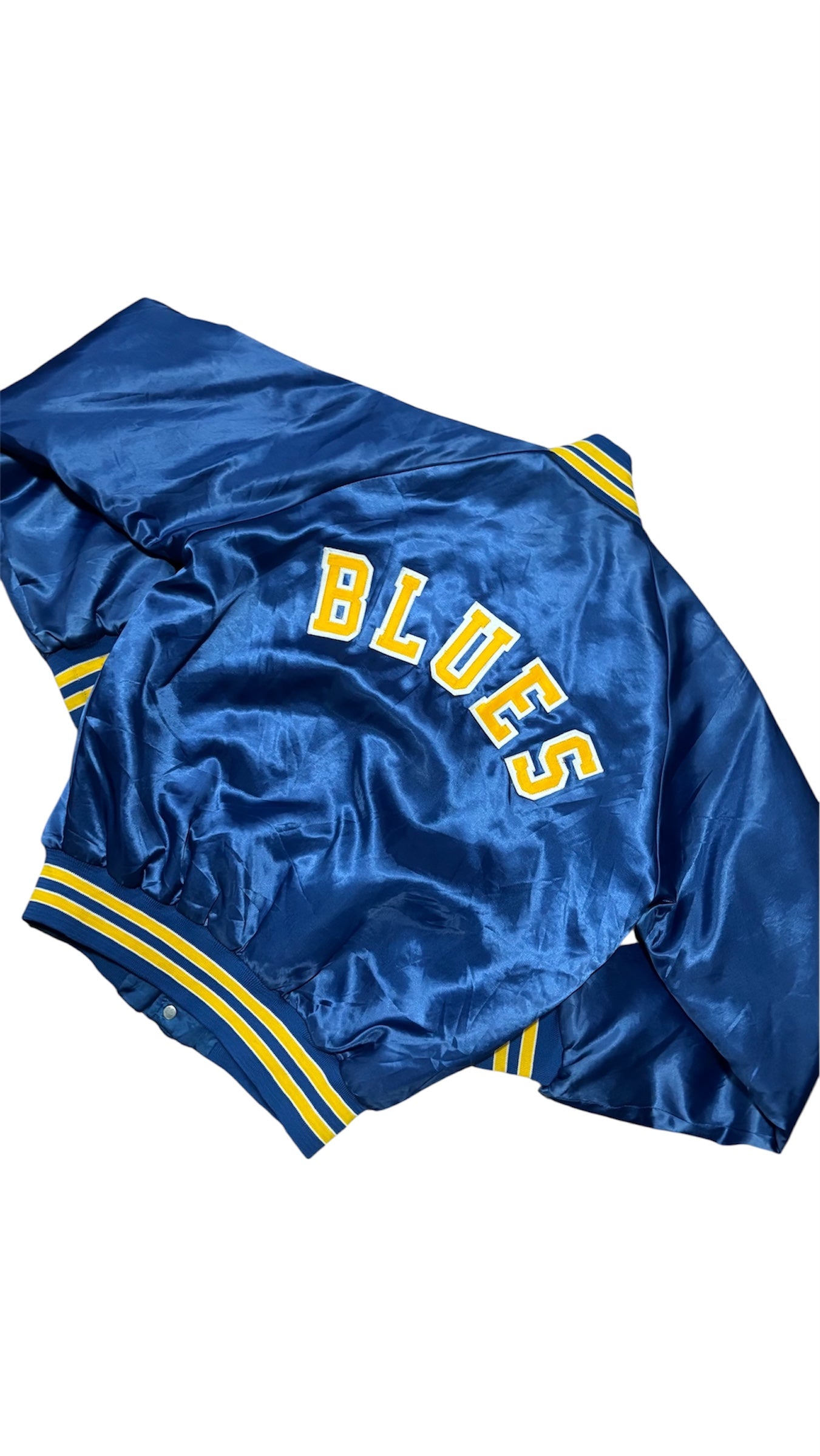 St. Louis Blues Back Script - Chalkline Varsity Satin