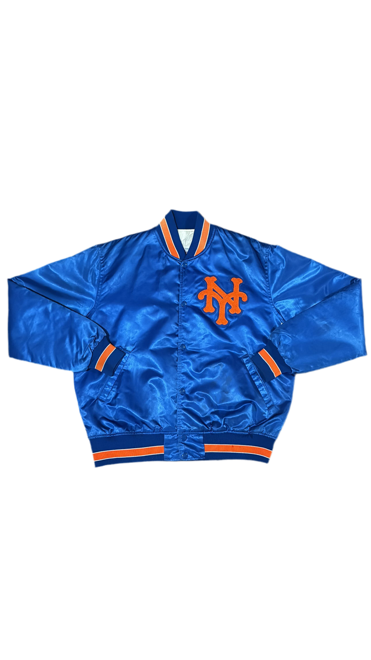 New York Mets Big Logo - Starter Varsity Satin