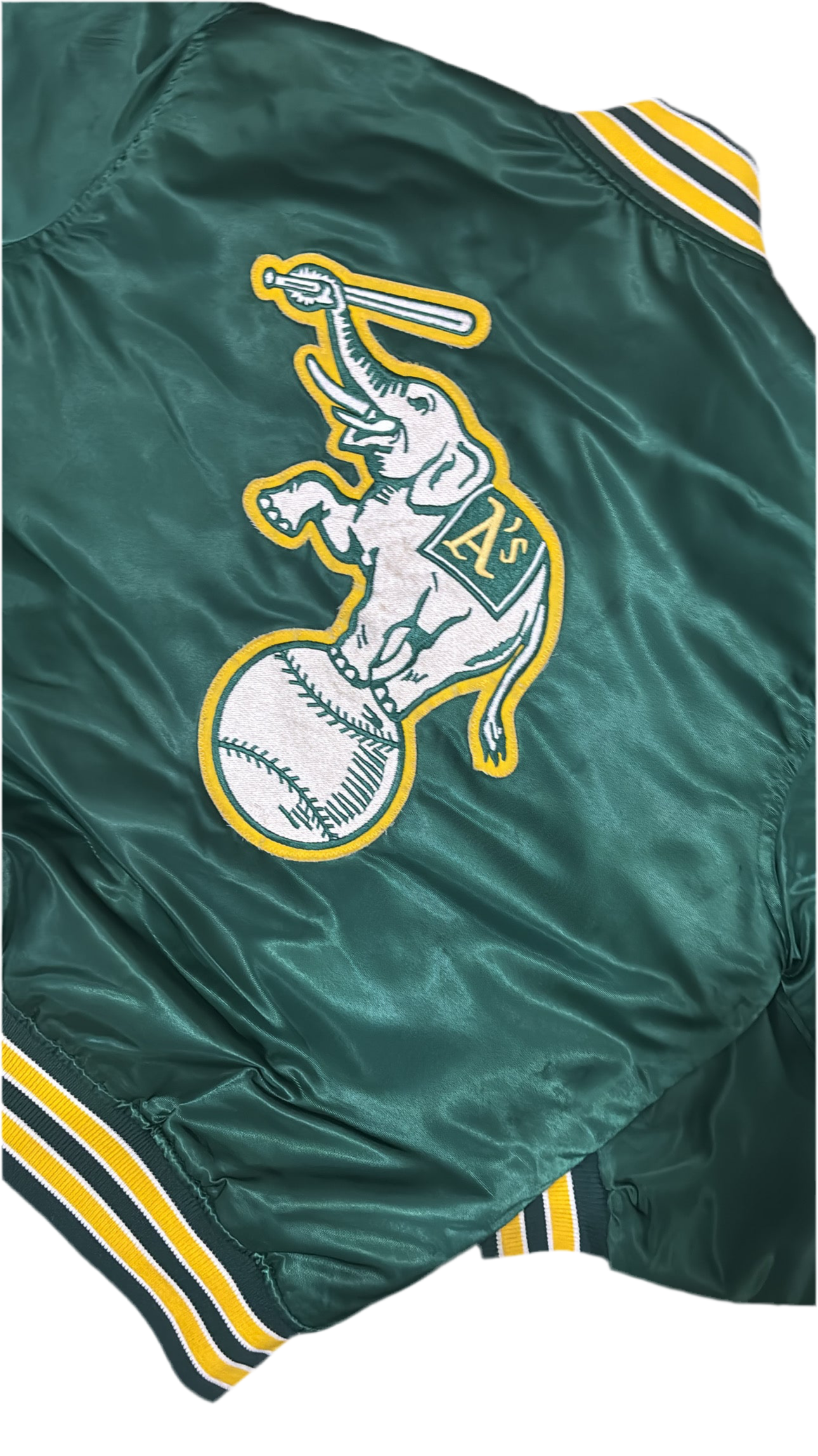 Oakland Athletics Big Logo - Starter Varsity Satin