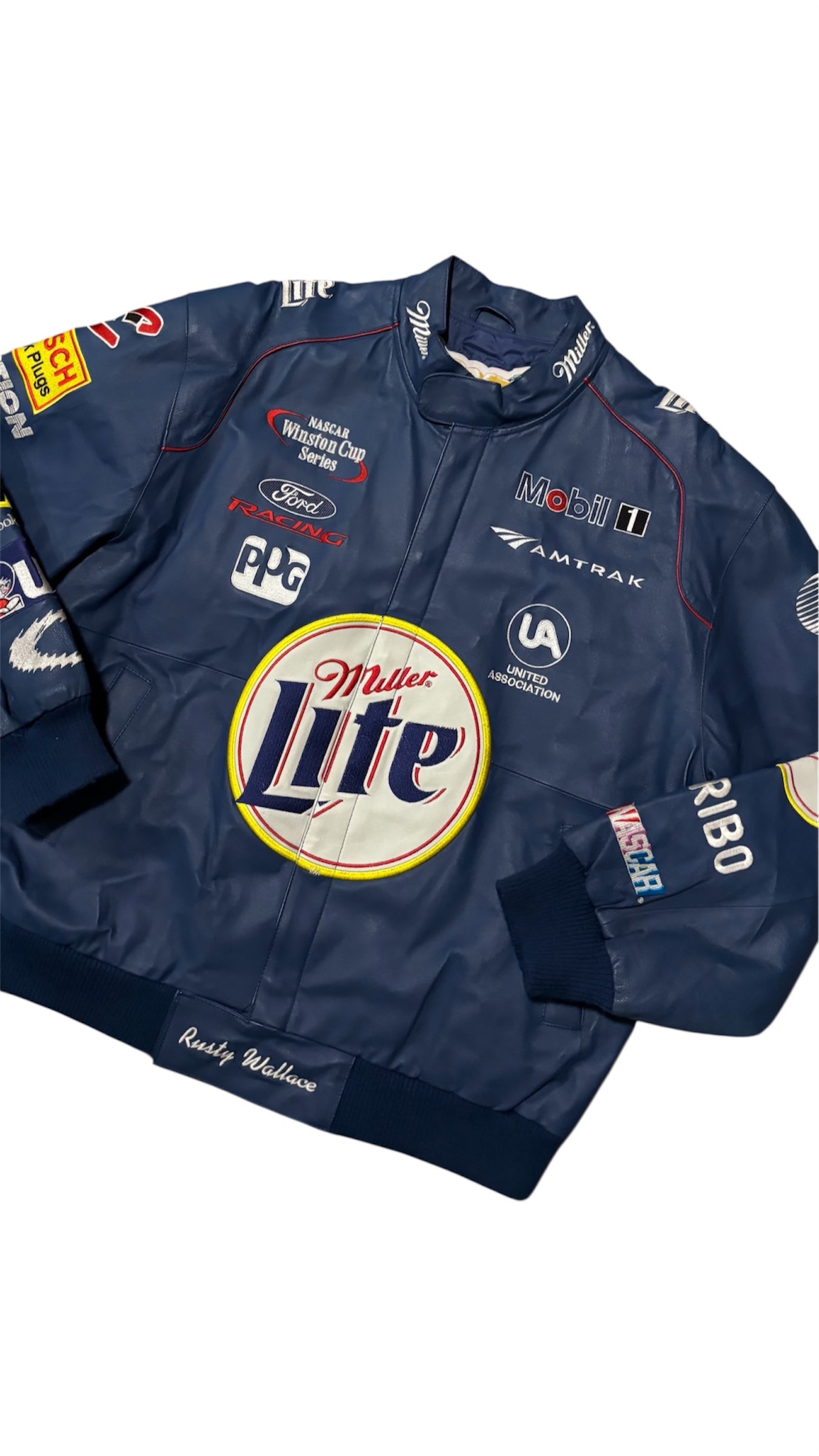 Rusty Wallace Miller Lite - Jeff Hamilton Leather