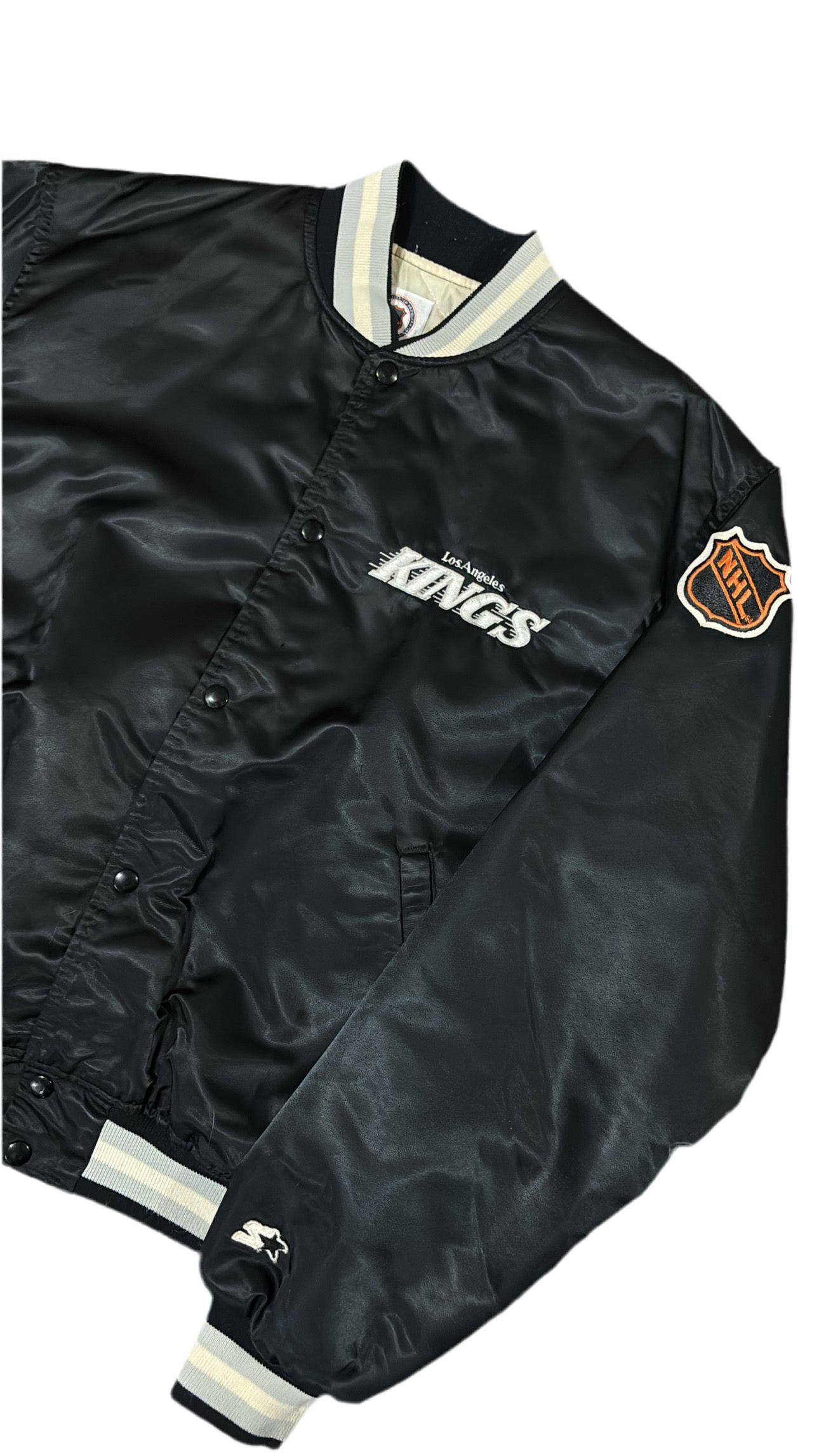 Los Angeles Kings Big Logo - Starter Varsity Satin