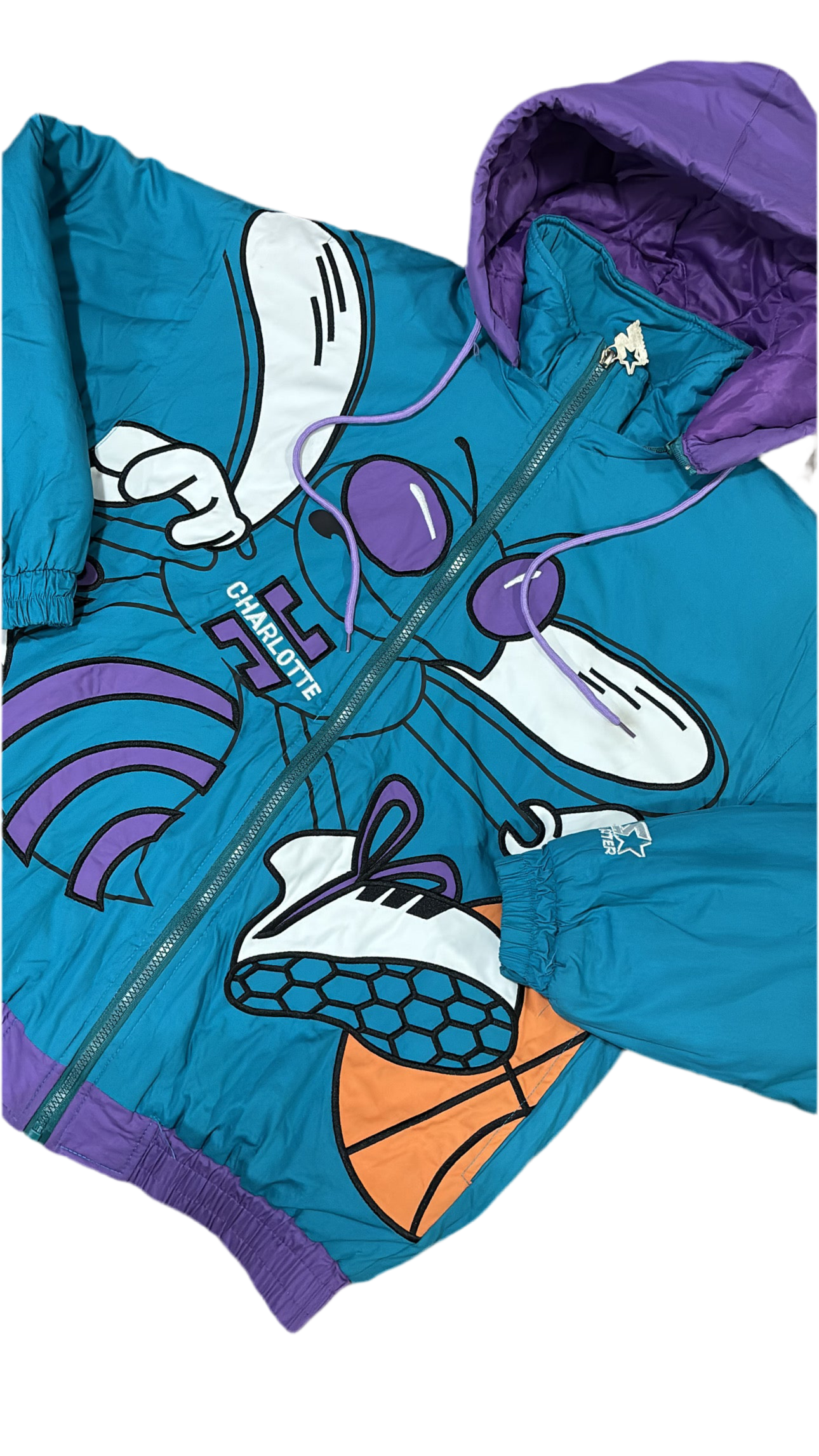 Charlotte Hornets Big Logo - Starter Puffer