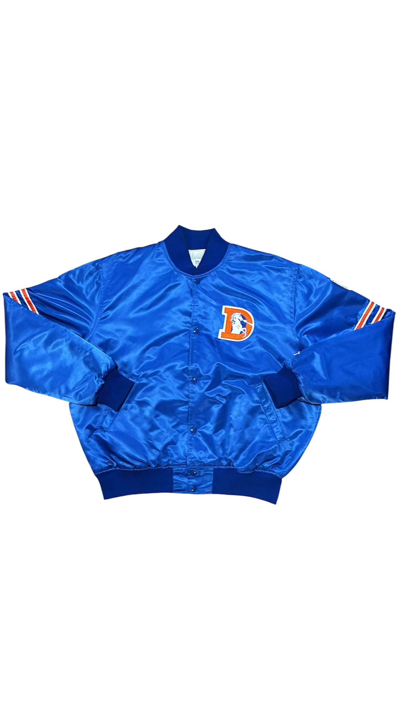 Denver Broncos Back Script - Starter Varsity Satin