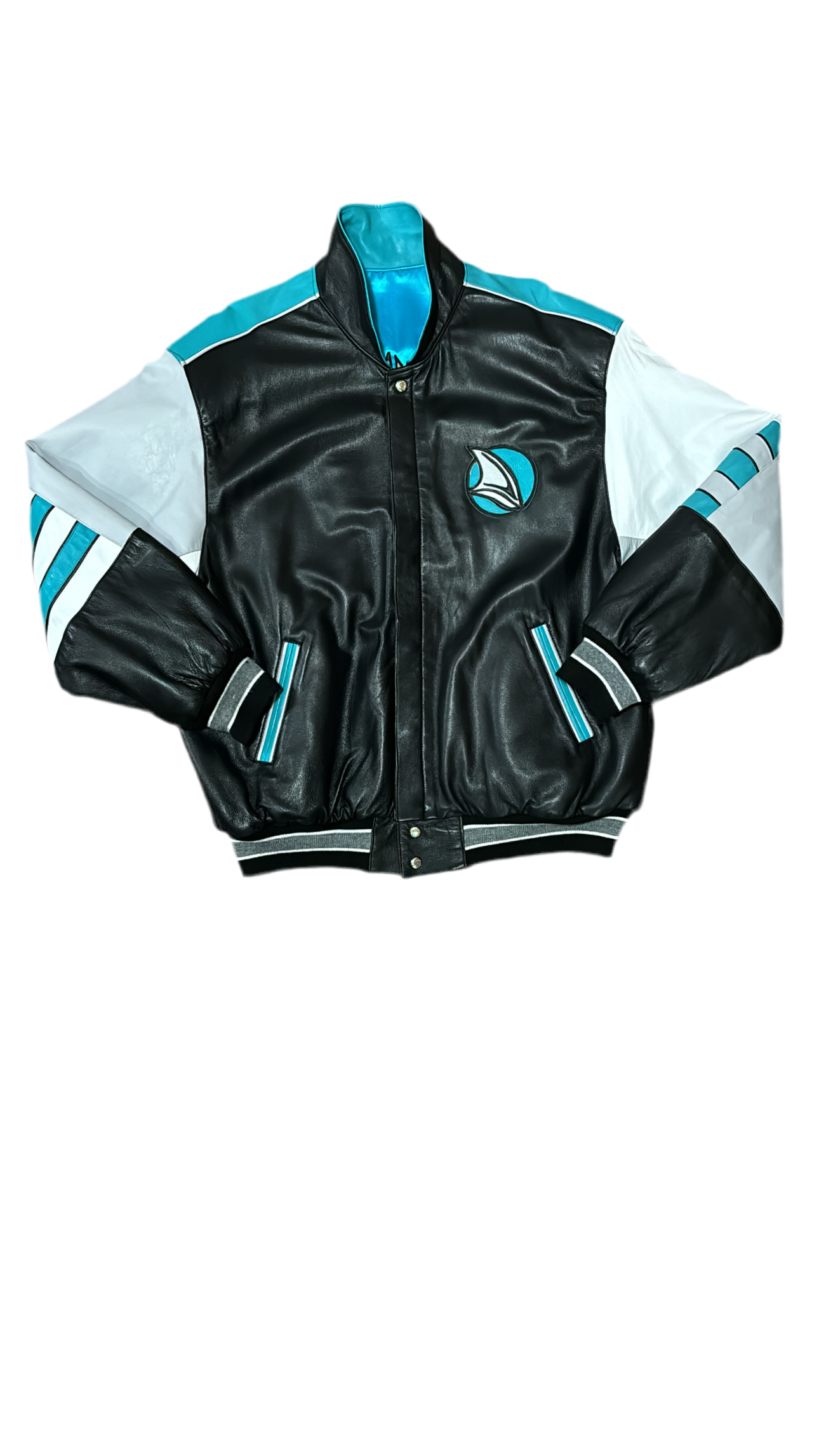 San Jose Sharks Reversible - Jeff Hamilton Leather Satin