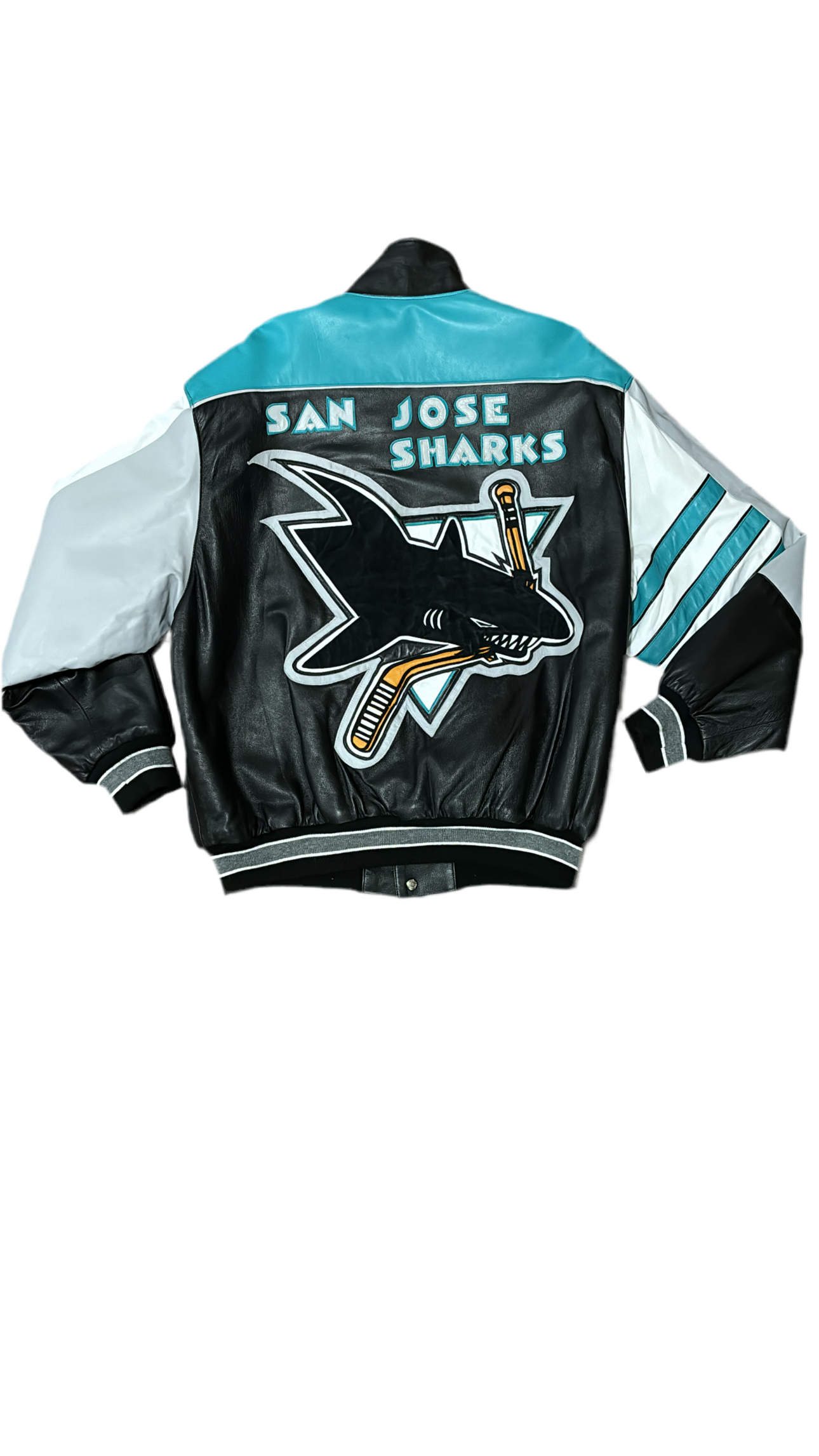 San Jose Sharks Reversible - Jeff Hamilton Leather Satin