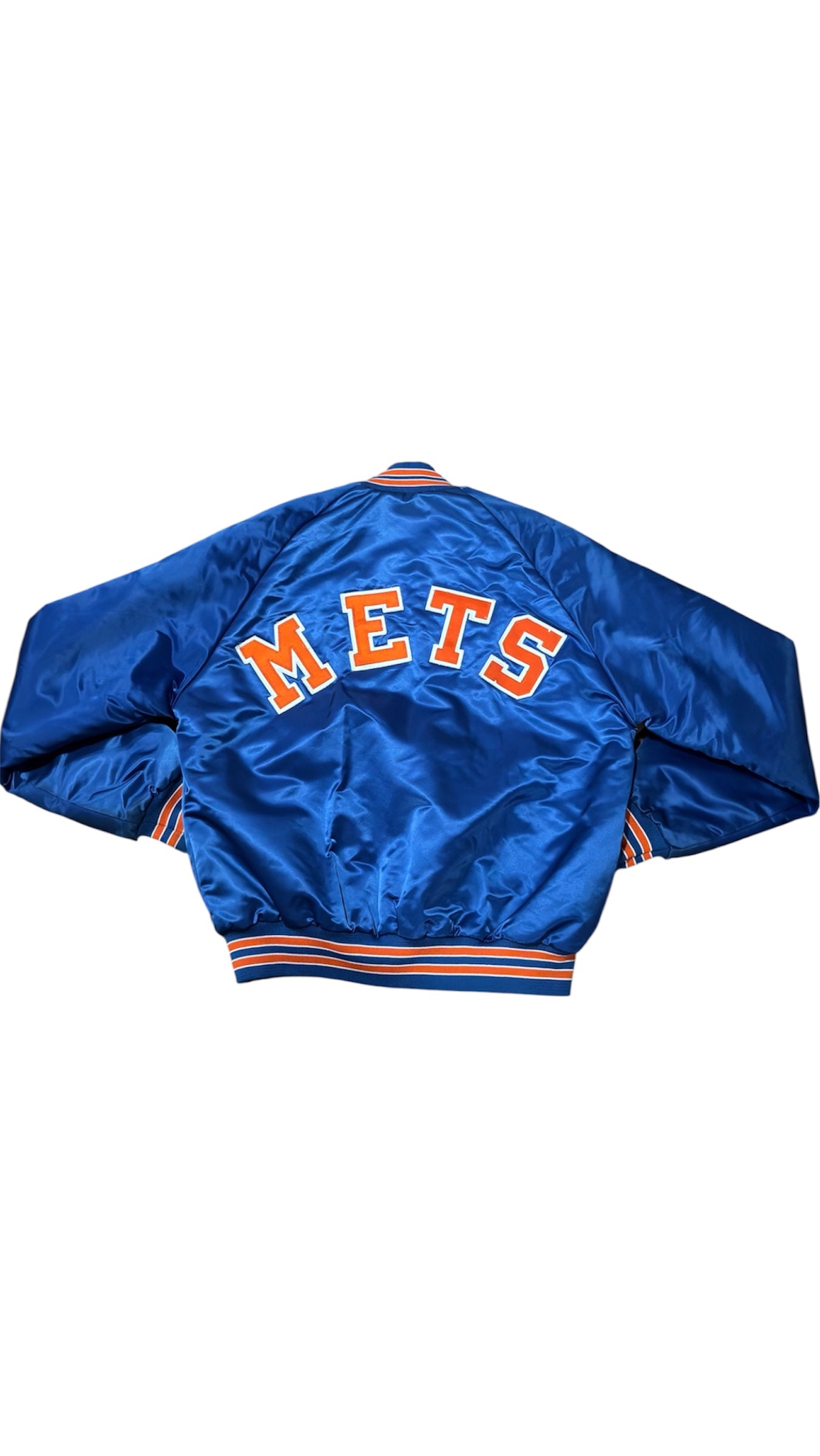 New York Mets Back Script - Locker Line Varsity Satin