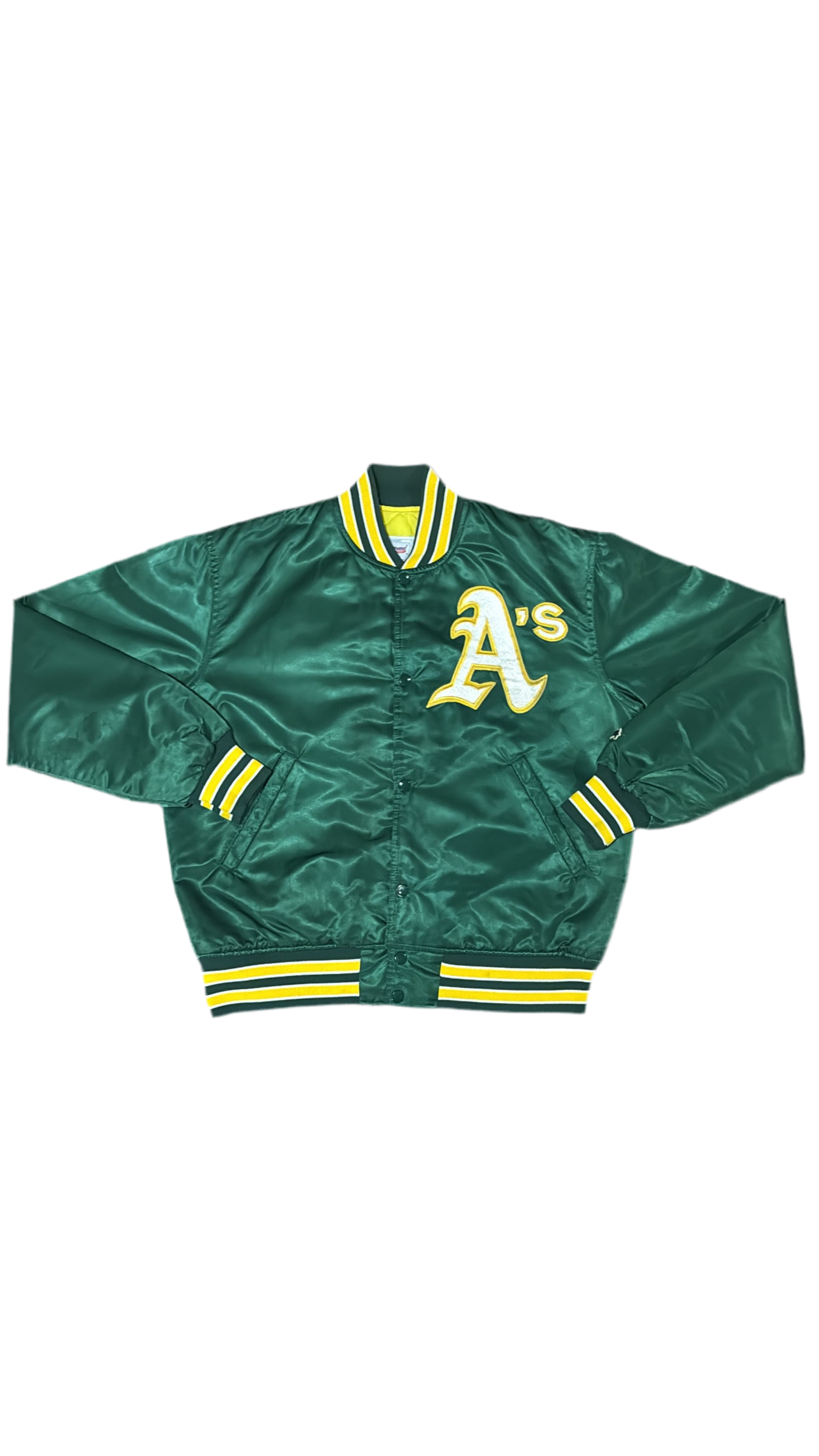 Oakland Athletics Big Logo - Starter Varsity Satin
