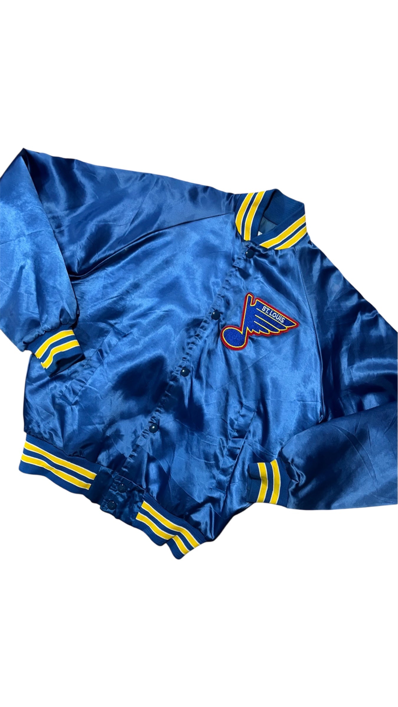 St. Louis Blues Back Script - Chalkline Varsity Satin