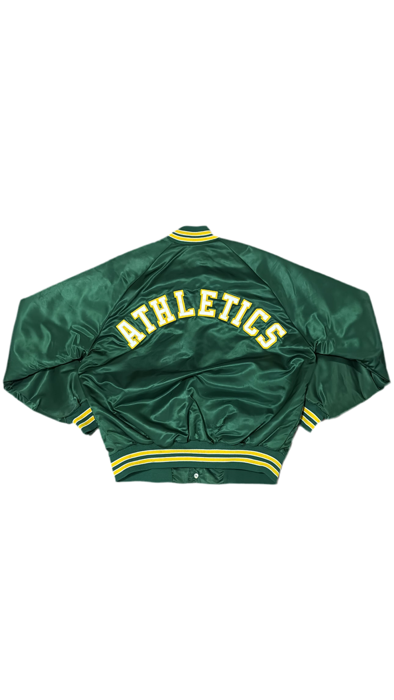 Oakland Athletics Back Script - Chalkline Varsity Satin