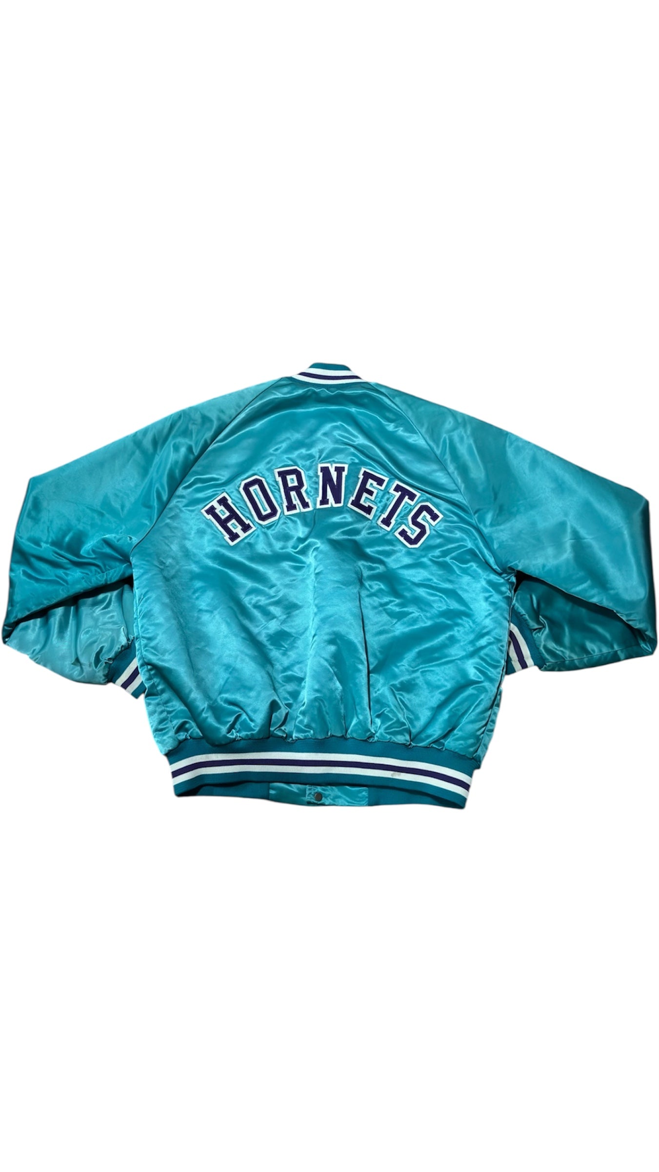Charlotte Hornets Back Script - Chalkline Varsity Satin