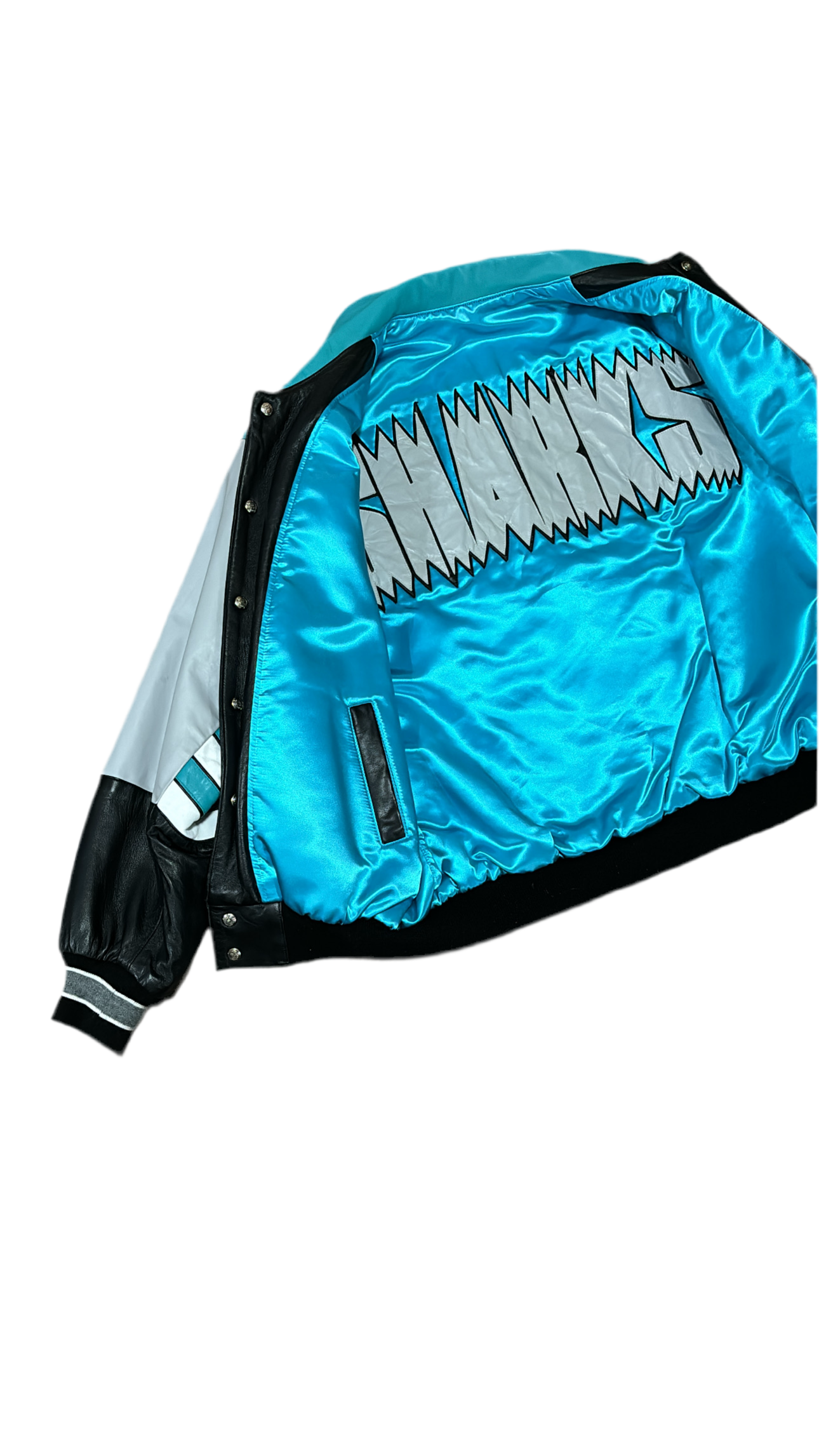 San Jose Sharks Reversible - Jeff Hamilton Leather Satin