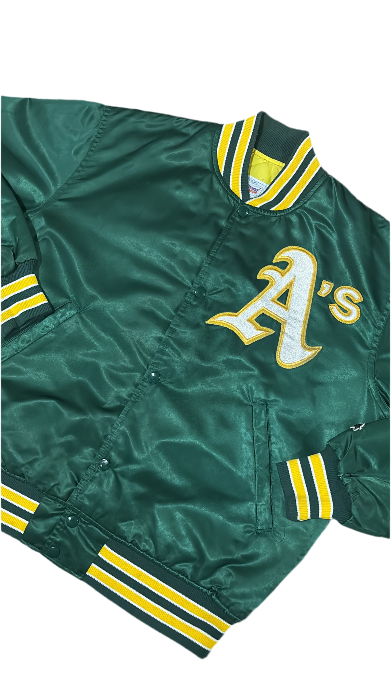 Oakland Athletics Big Logo - Starter Varsity Satin