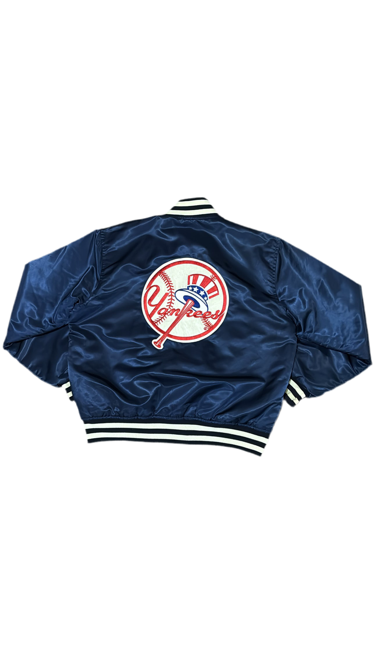 New York Yankees Big Logo - Starter Varsity Satin
