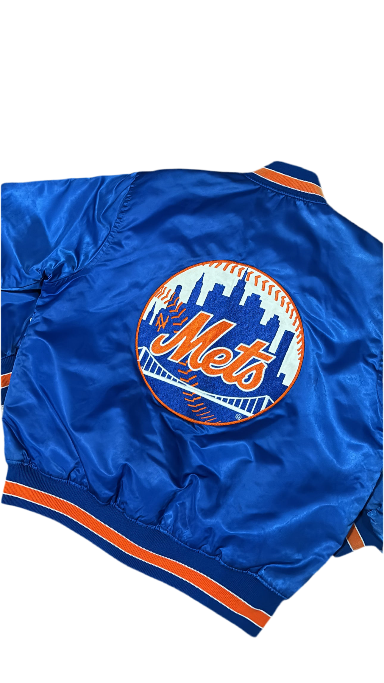 New York Mets Big Logo - Starter Varsity Satin