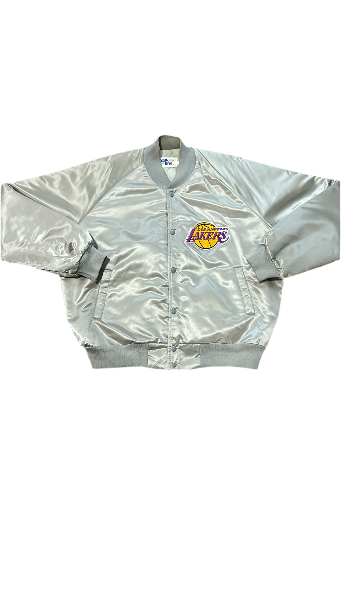 Los Angeles Lakers Back Script - Chalkline Varsity Satin