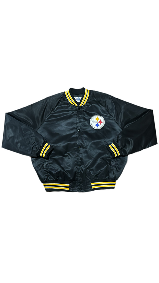 Pittsburgh Steelers Back Script - Chalkline Varsity Satin