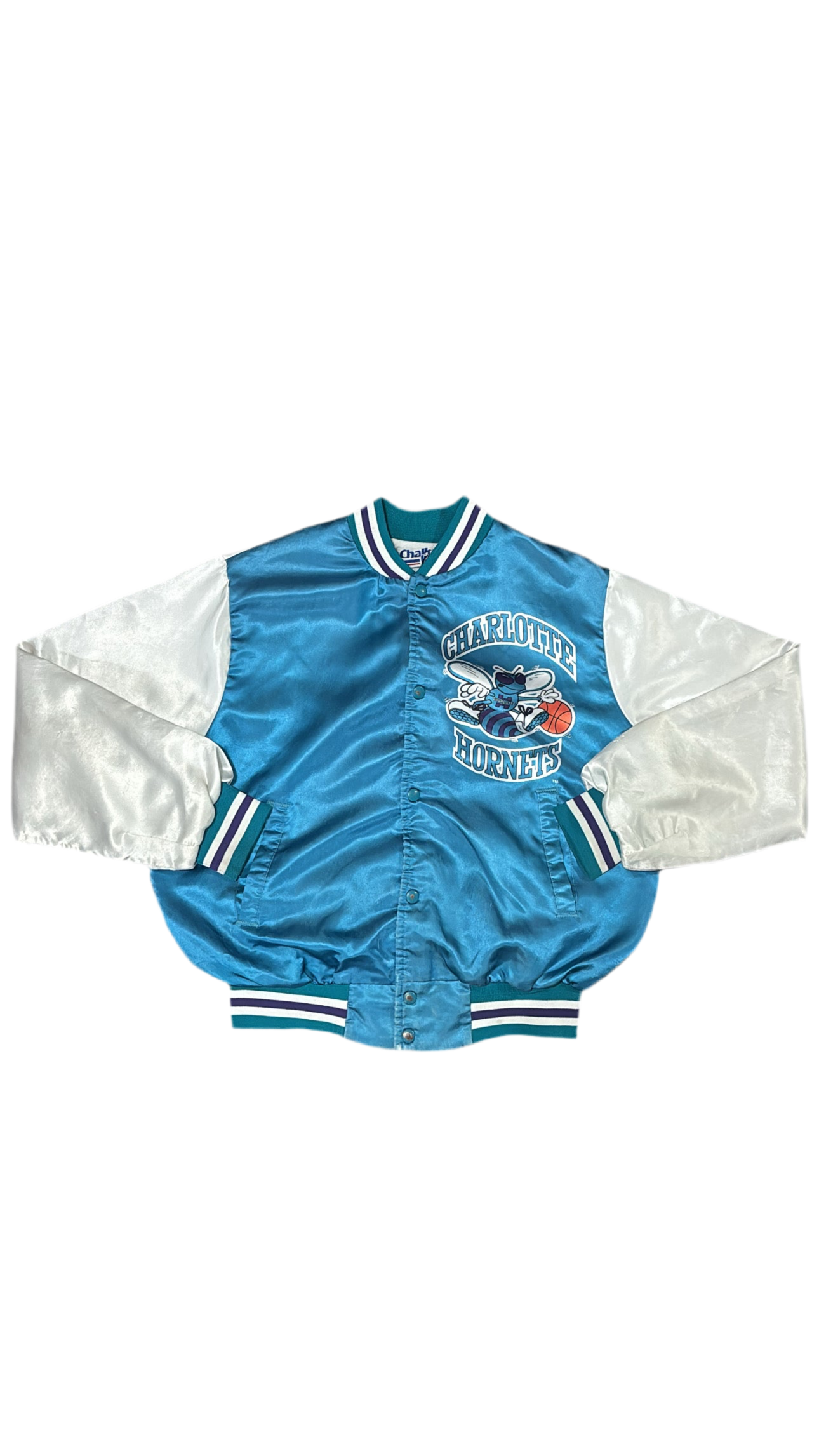Charlotte Hornets Funimation - Chalkline Varsity Satin