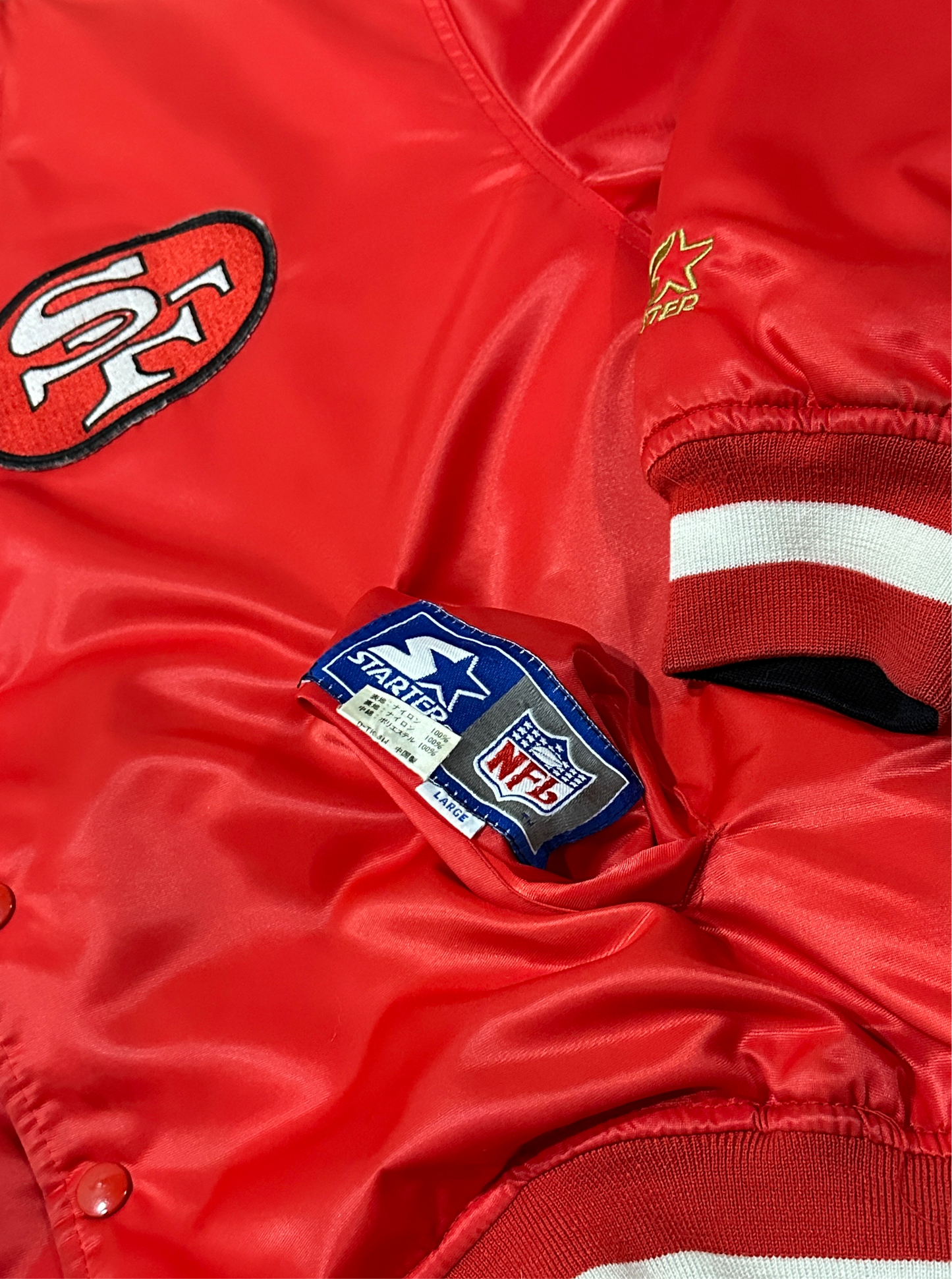 San Francisco 49ers Reversible - Starter Varsity Satin