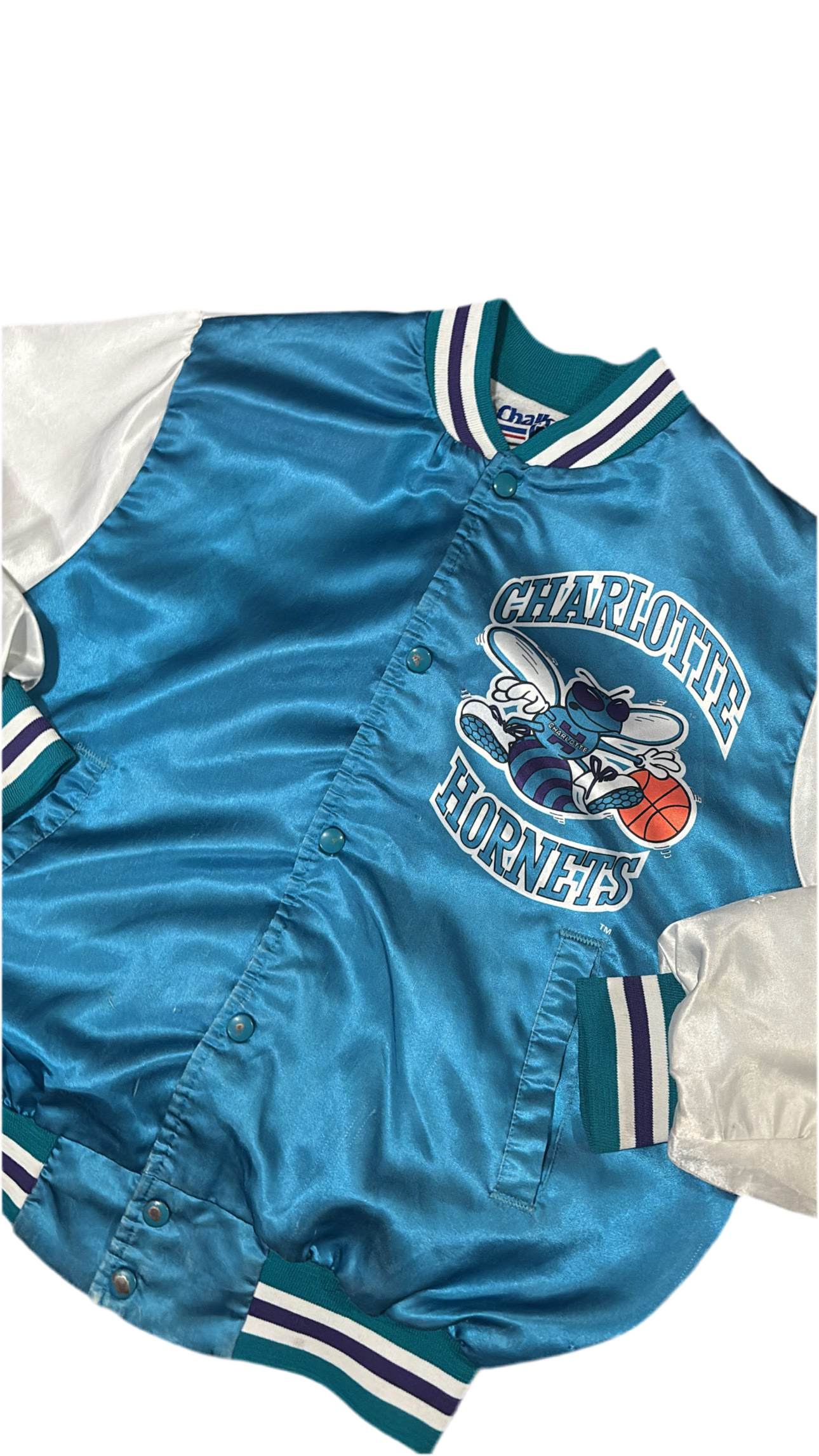 Charlotte Hornets Funimation - Chalkline Varsity Satin