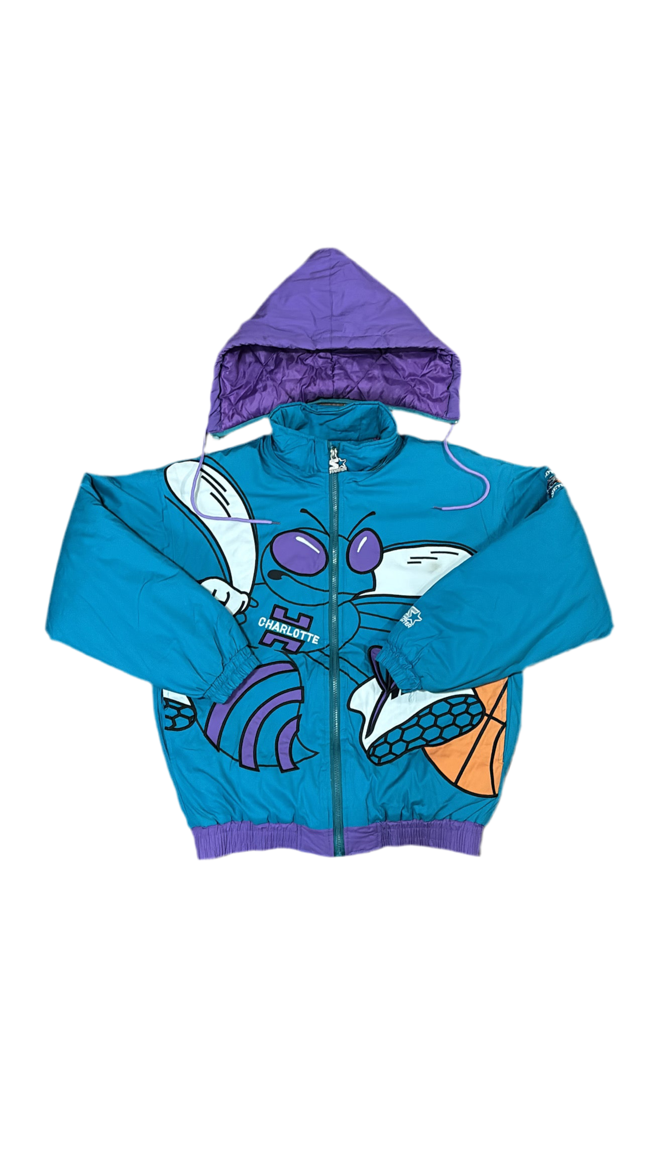 Charlotte Hornets Big Logo - Starter Puffer