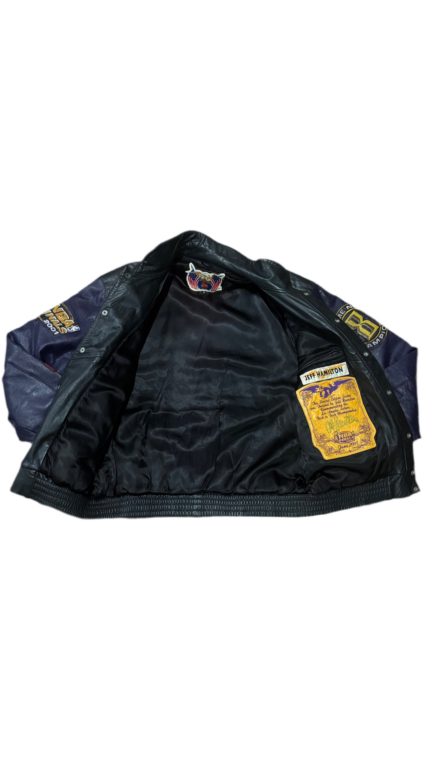 Los Angeles Lakers 2001 Champions - Jeff Hamilton Limited Edition Leather