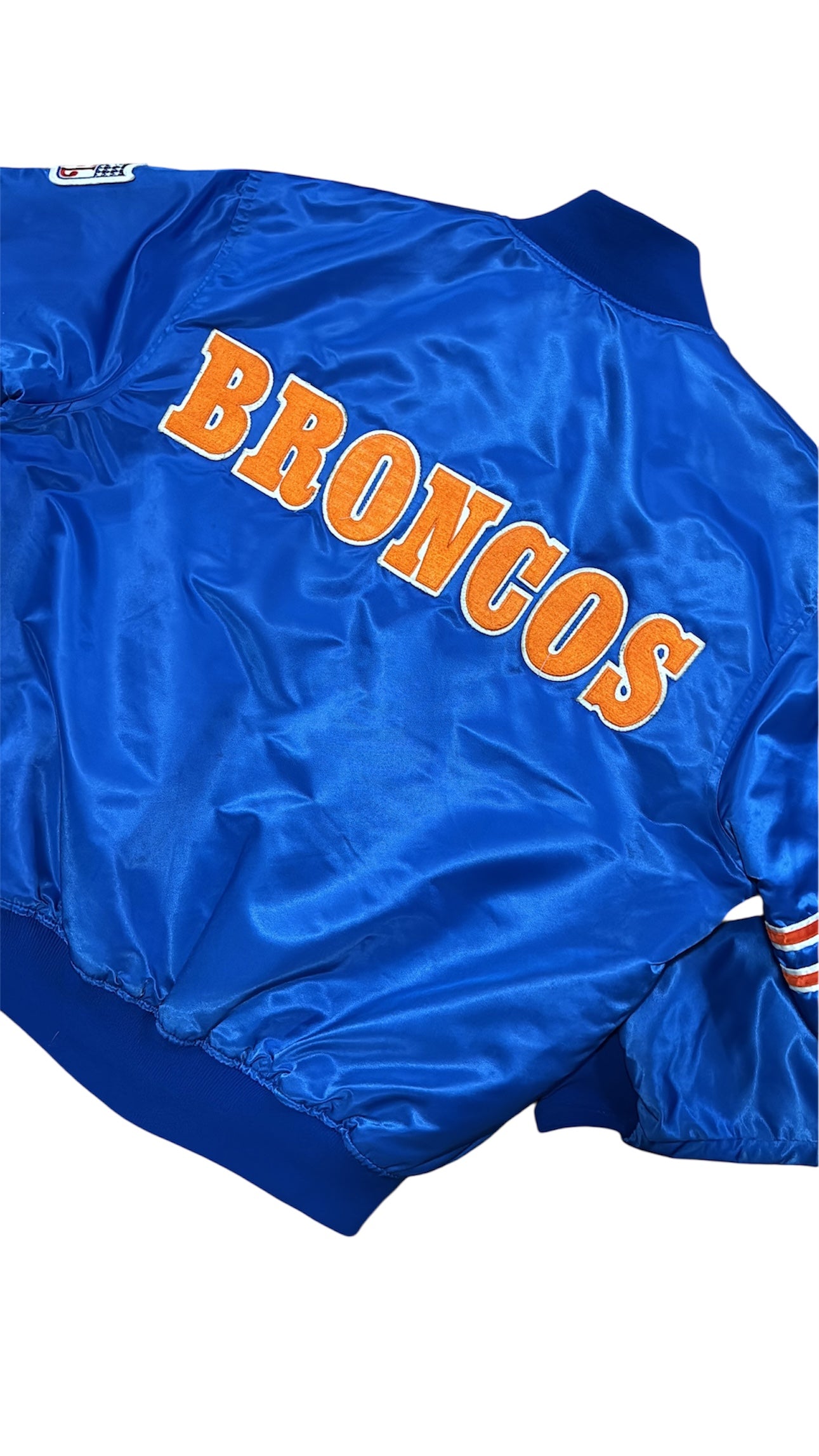 Denver Broncos Back Script - Starter Varsity Satin