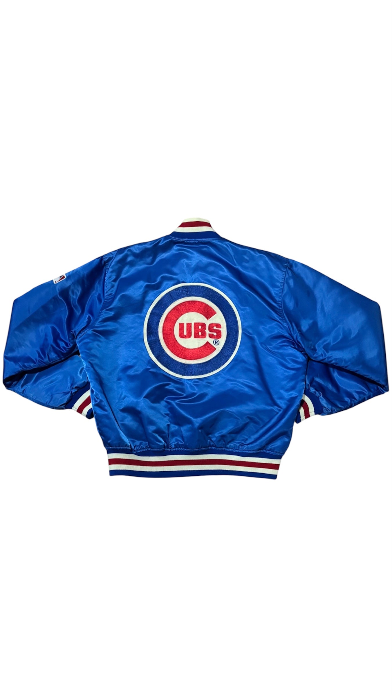 Chicago Cubs Big Logo - Starter Varsity Satin