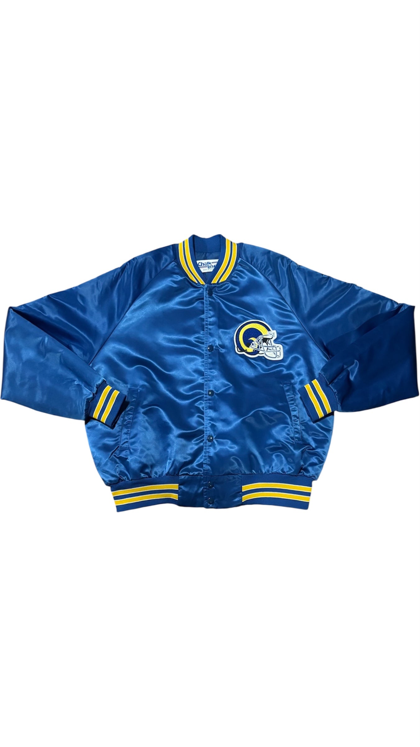 Los Angeles Rams Back Script - Chalkline Varsity Satin