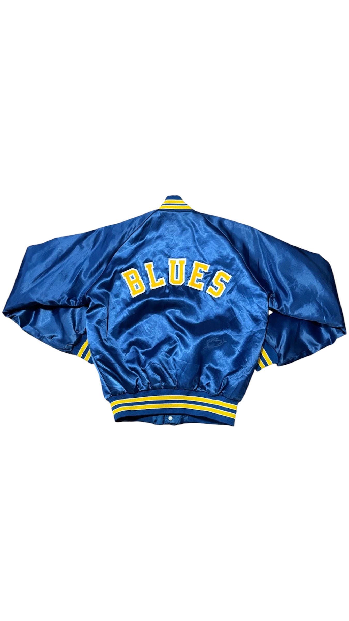 St. Louis Blues Back Script - Chalkline Varsity Satin