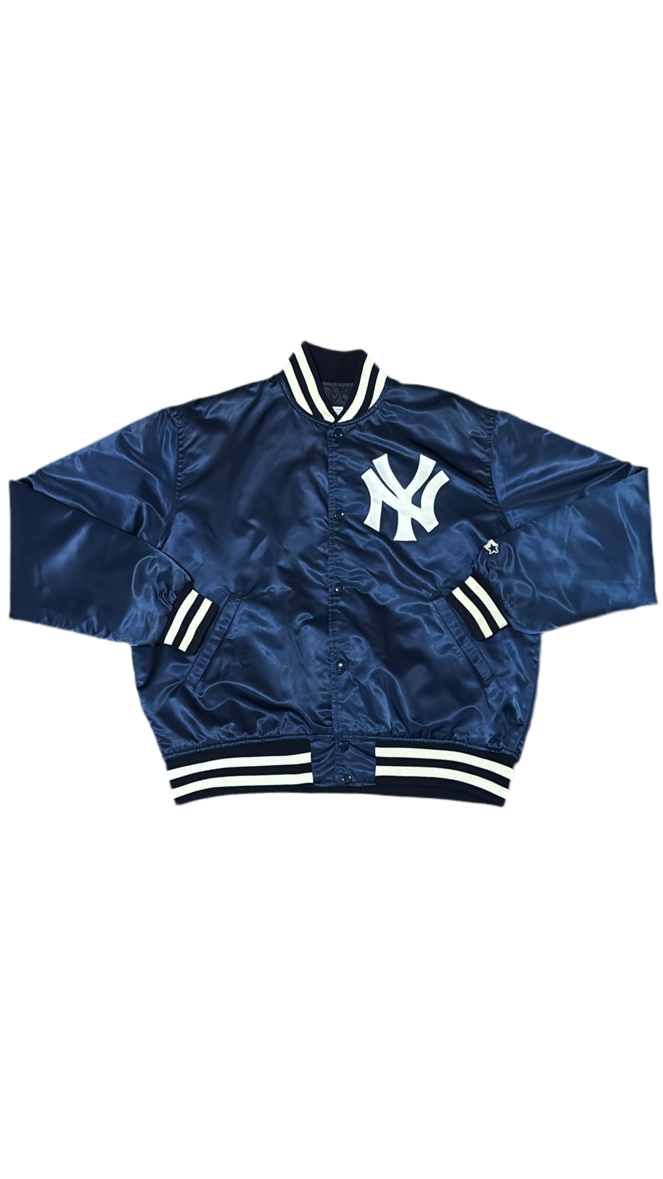 New York Yankees Big Logo - Starter Varsity Satin
