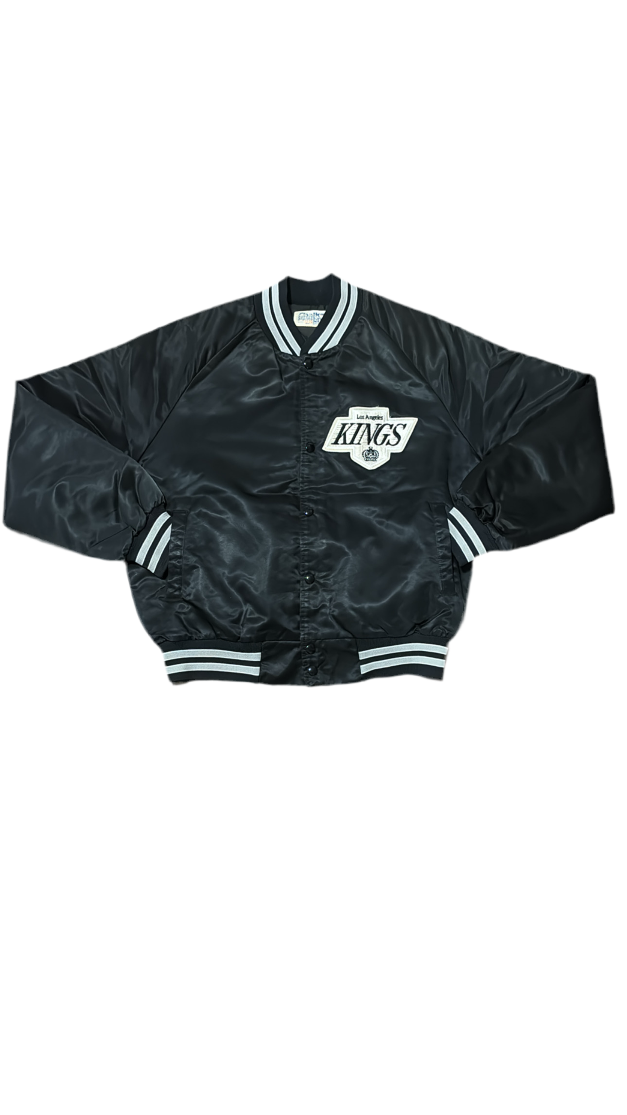 Los Angeles Kings Back Script - Chalk Line Varsity Satin