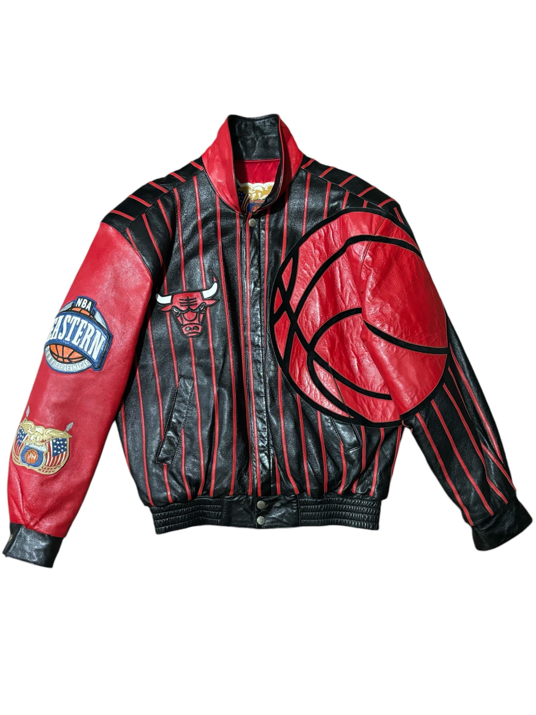 Chicago Bulls Pinstripe Jeff Hamilton Leather