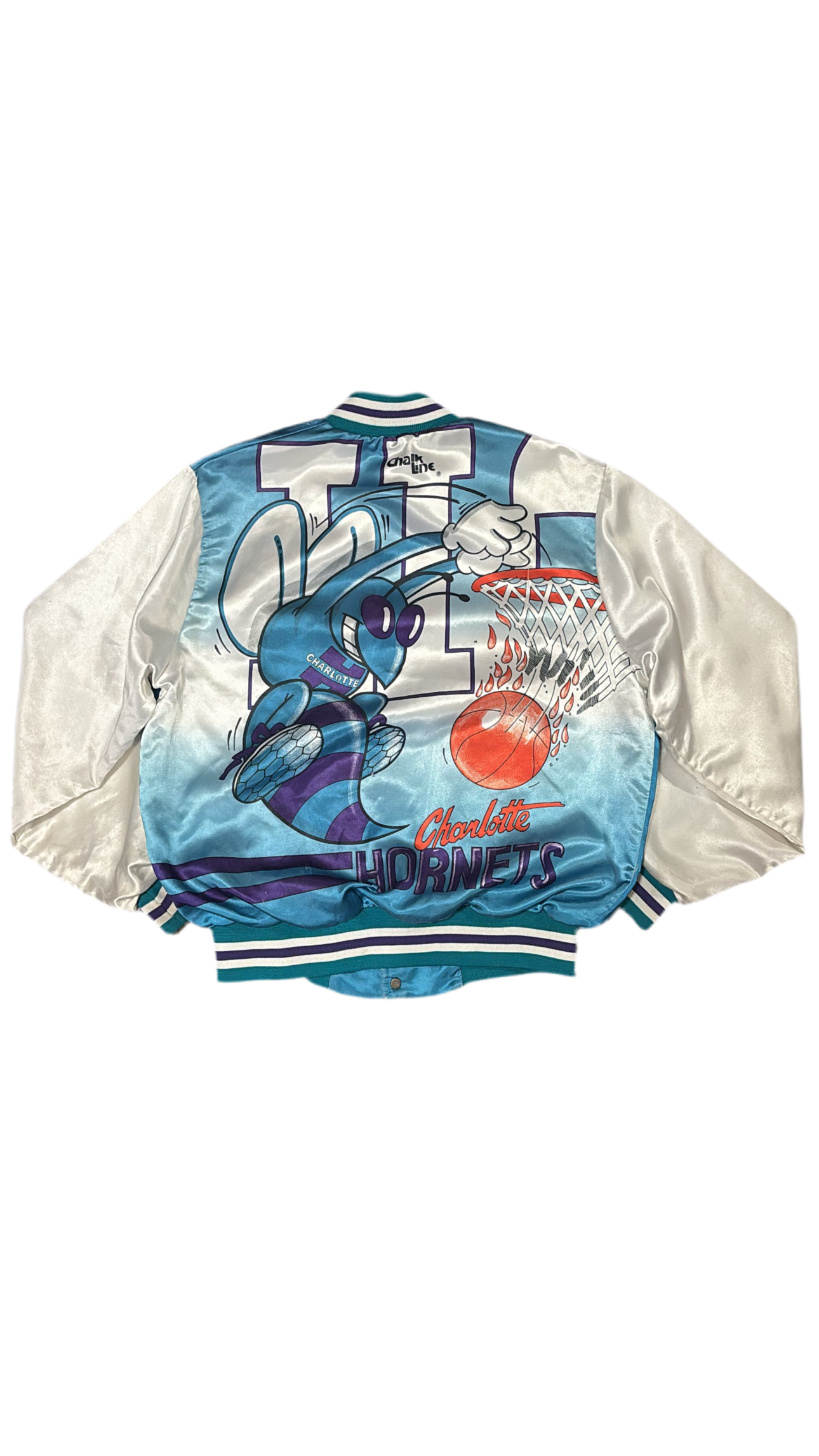 Charlotte Hornets Funimation - Chalkline Varsity Satin