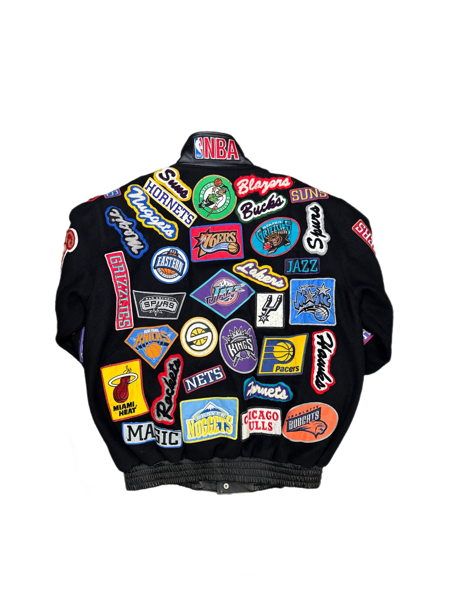 NBA Multi-Patch Jacket - Jeff Hamilton Leather Wool