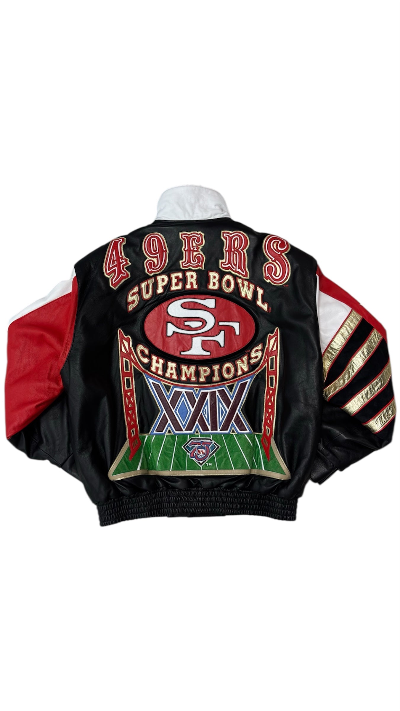 San Francisco 49ers Super Bowl Champions XXIX Premiere Edition- Jeff Hamilton Leather