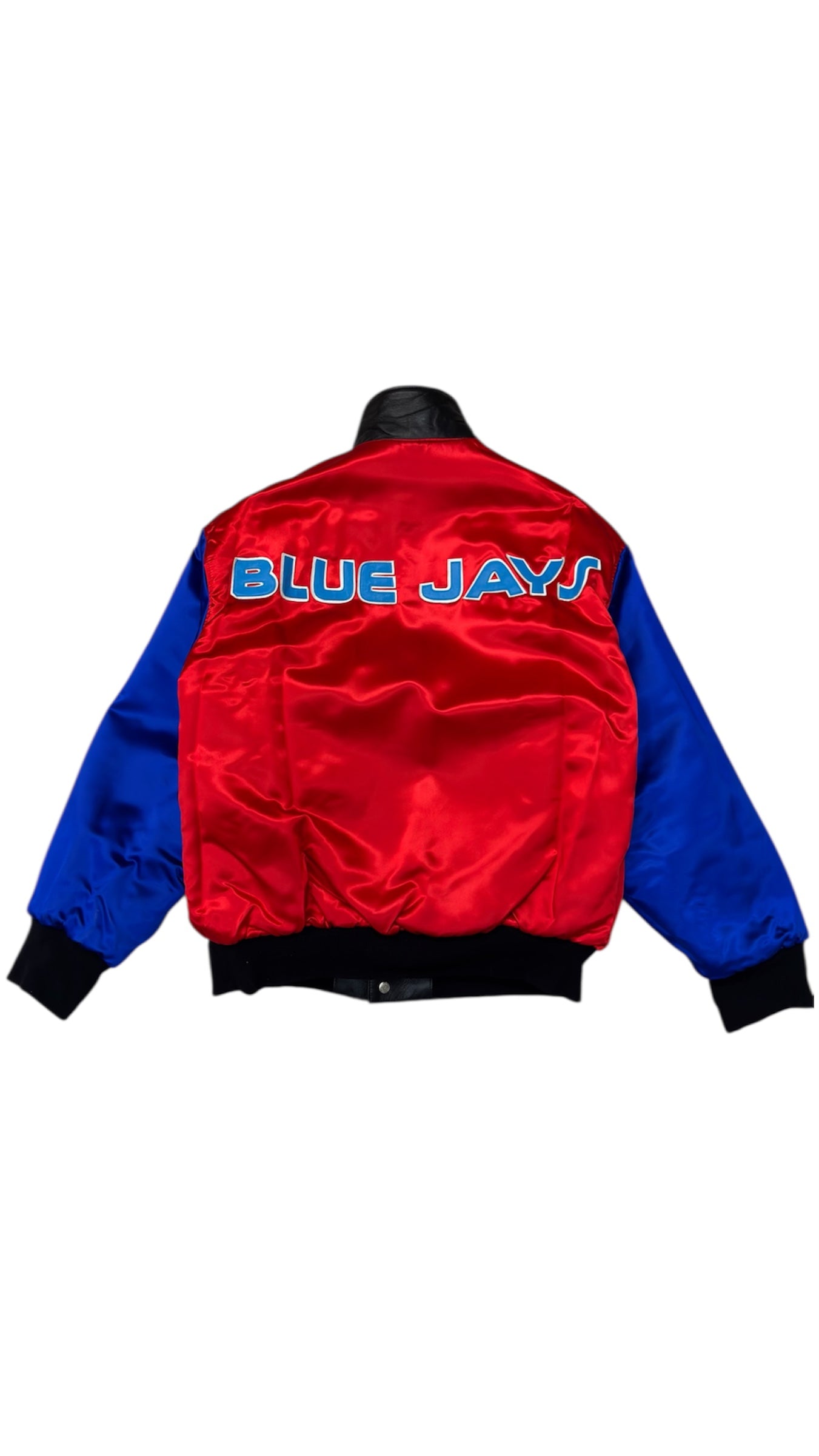 Toronto Blue Jays 1992 World Series Reversible Jacket - Jeff Hamilton Leather Satin