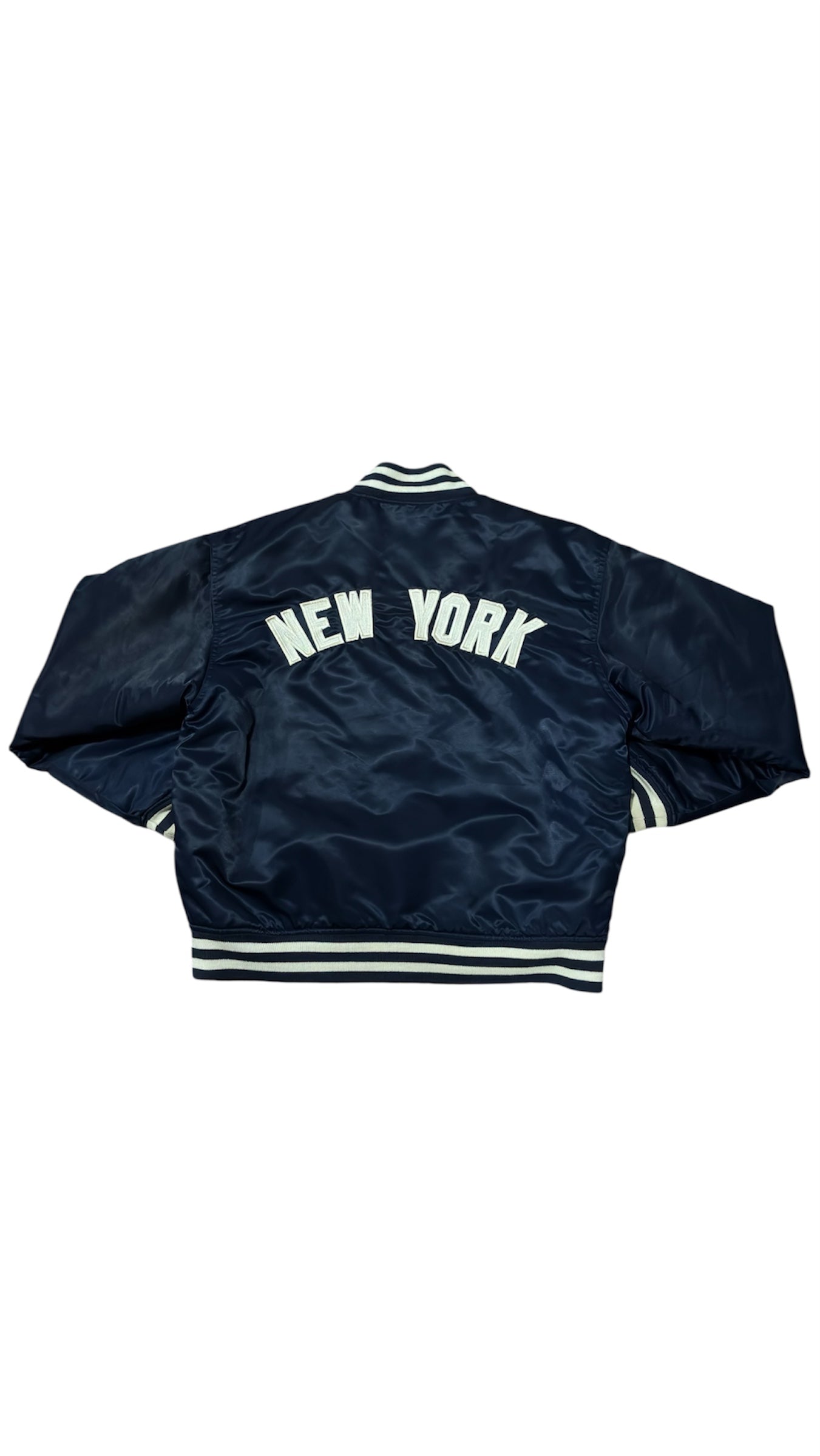 New York Yankees Back Script - Starter Reversible Varsity Satin