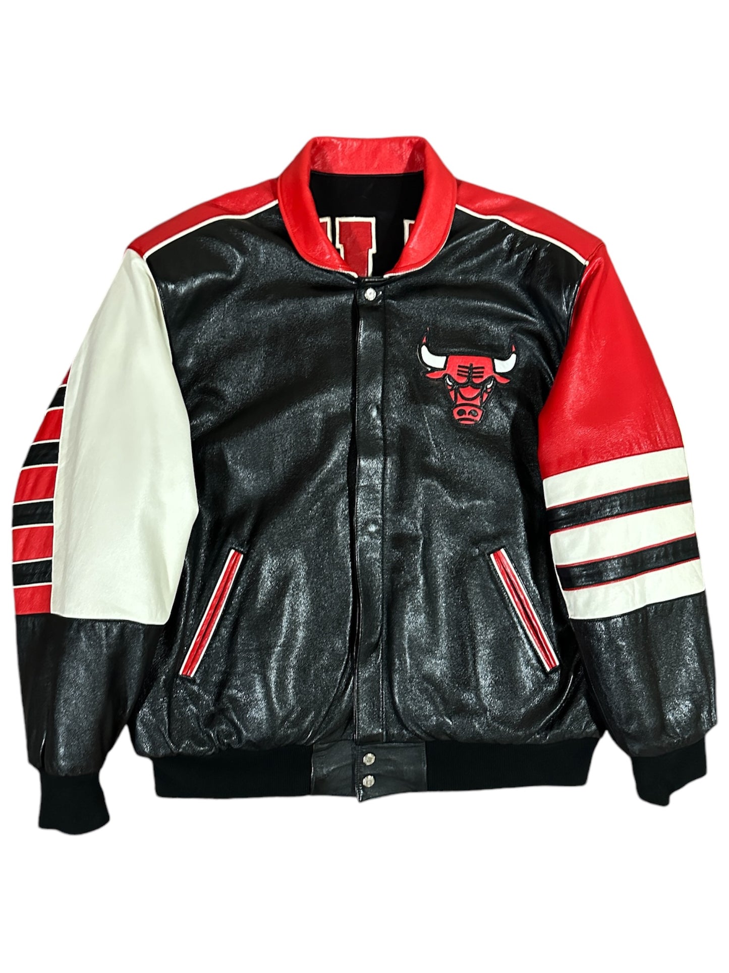 Chicago Bulls Leather Reversible Satin - Jeff Hamilton