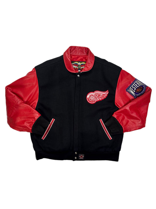 Detroit Redwings - JH Design Leather Wool
