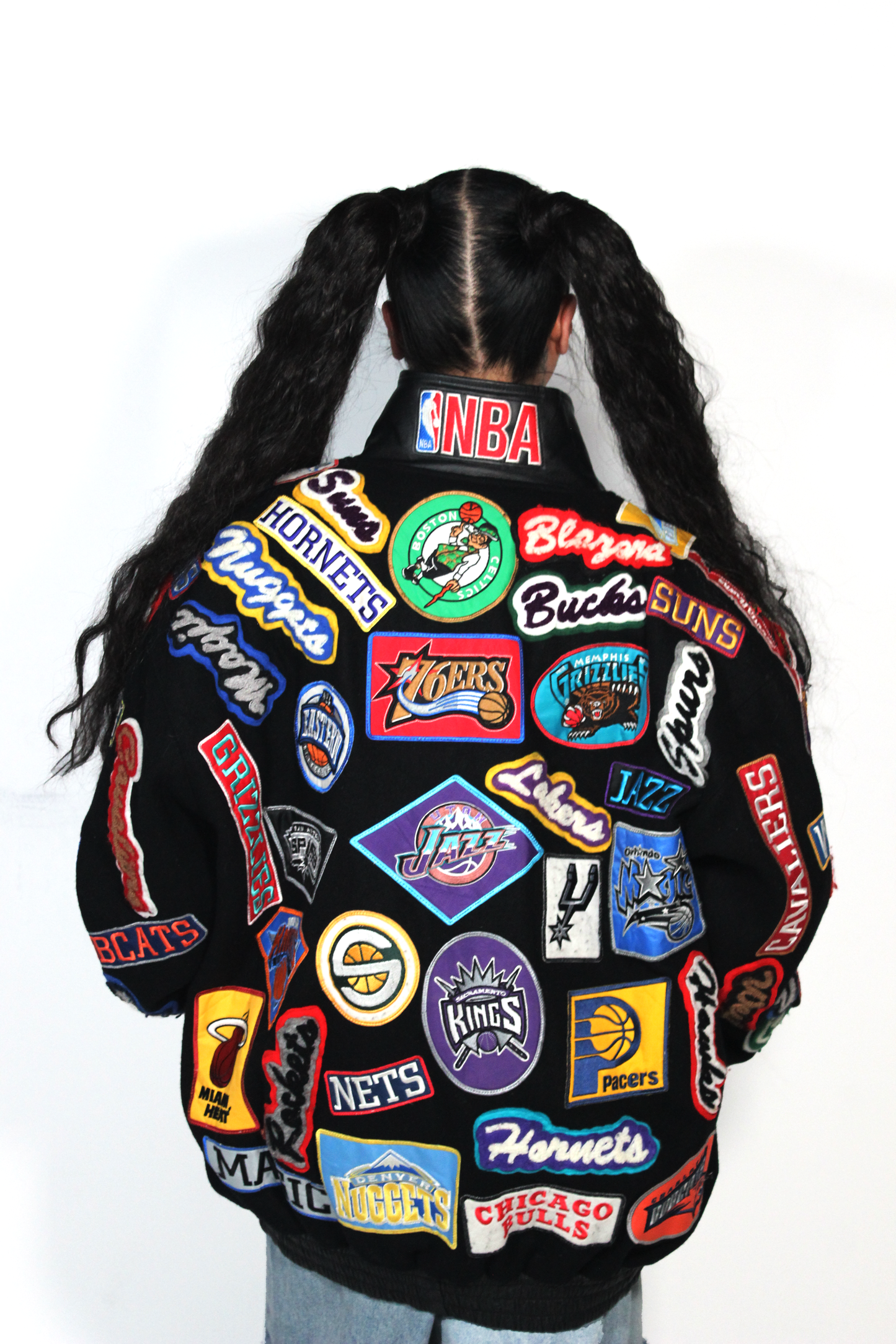 NBA Multi-Patch Jacket - Jeff Hamilton Leather Wool