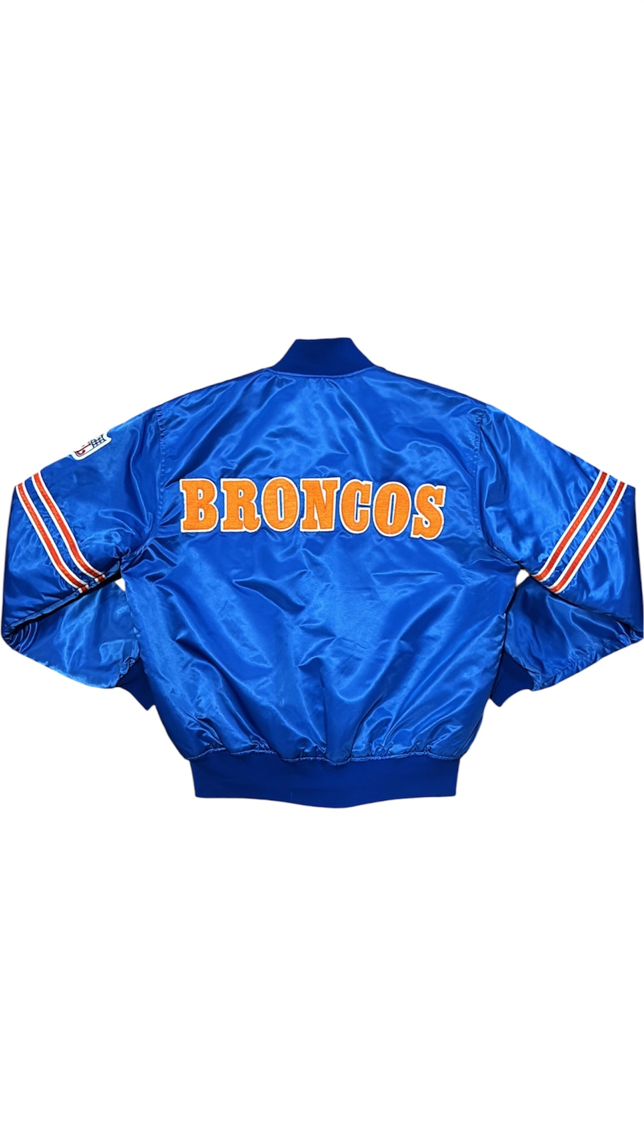 Denver Broncos Back Script - Starter Varsity Satin