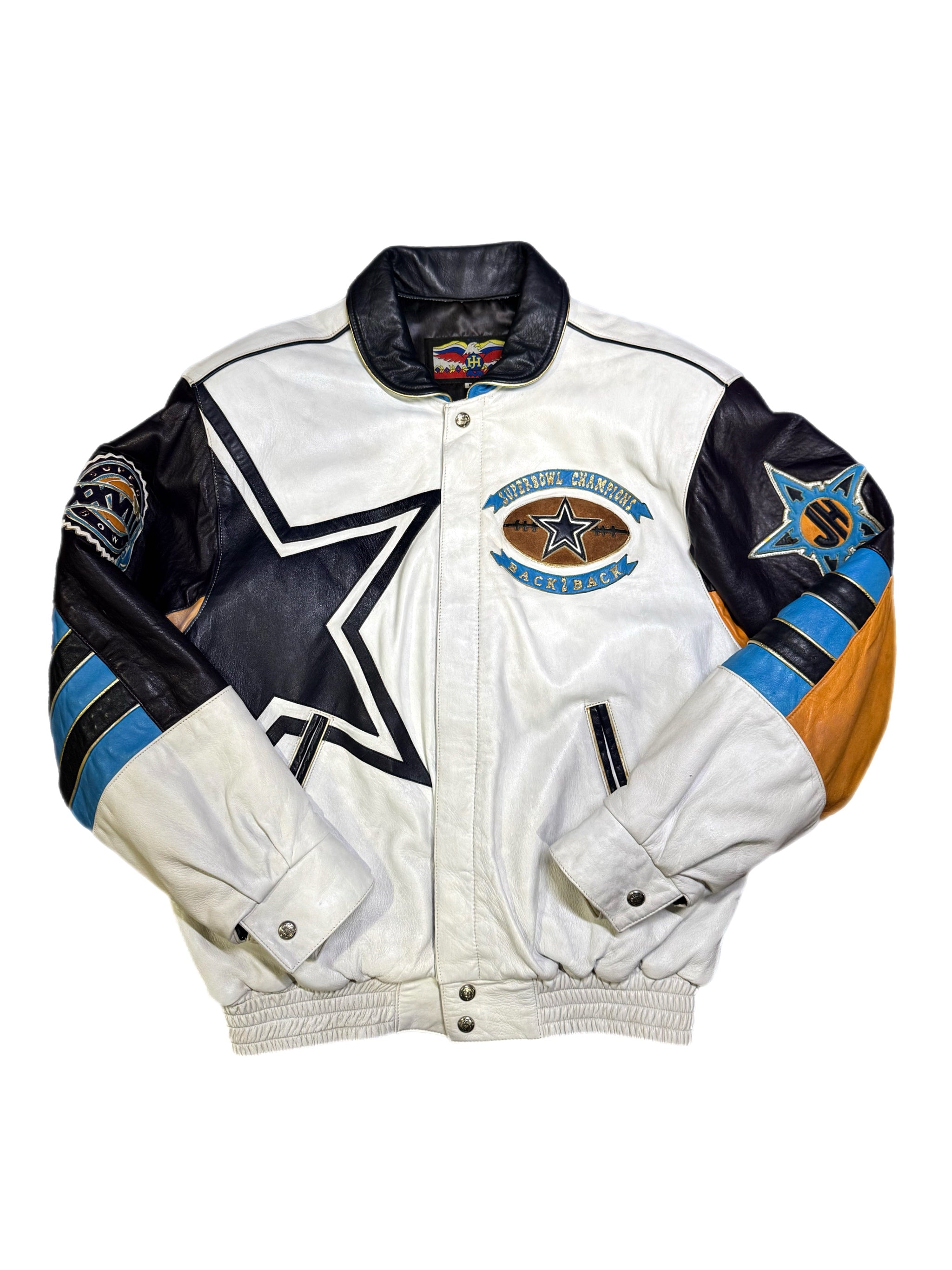 Dallas cowboys super bowl leather shops jacket