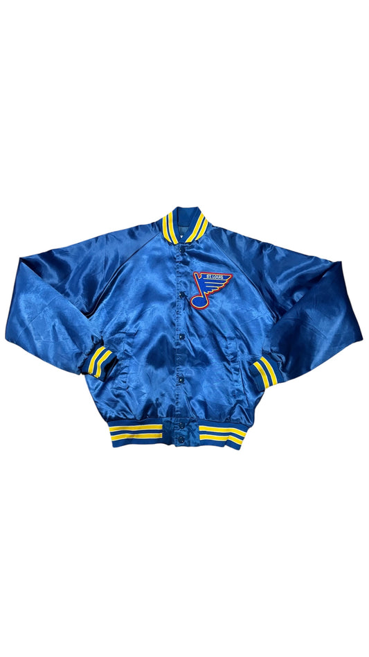 St. Louis Blues Back Script - Chalkline Varsity Satin