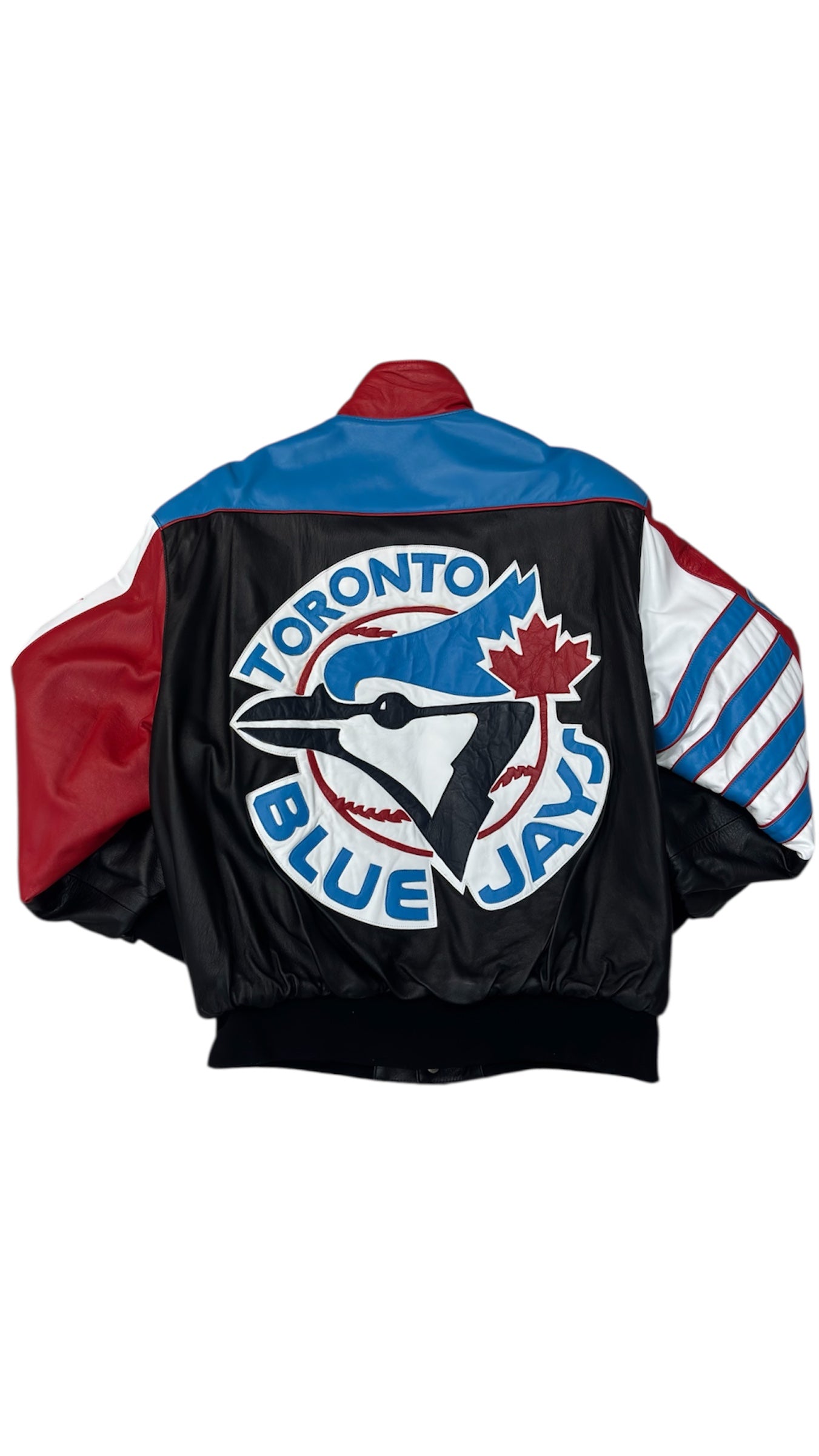Toronto Blue Jays 1992 World Series Reversible Jacket - Jeff Hamilton Leather Satin