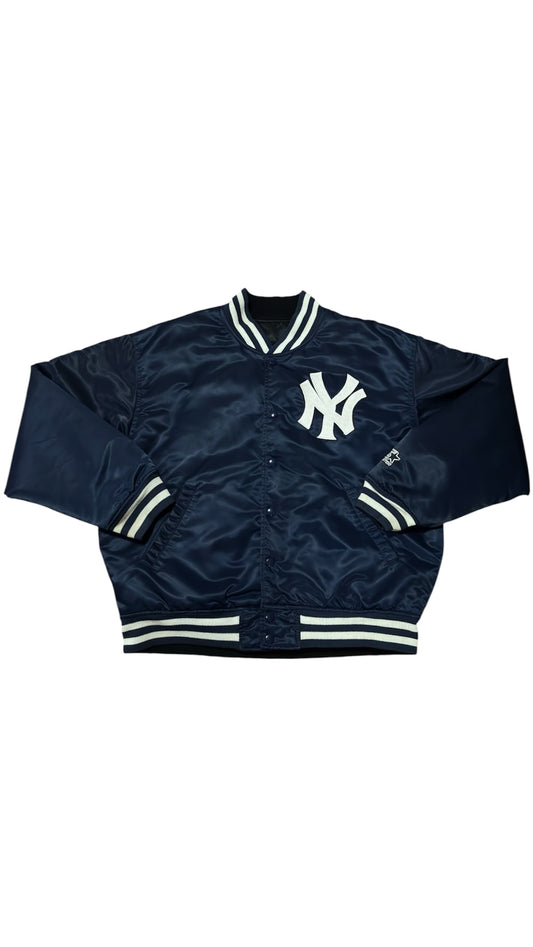 New York Yankees Back Script - Starter Reversible Varsity Satin